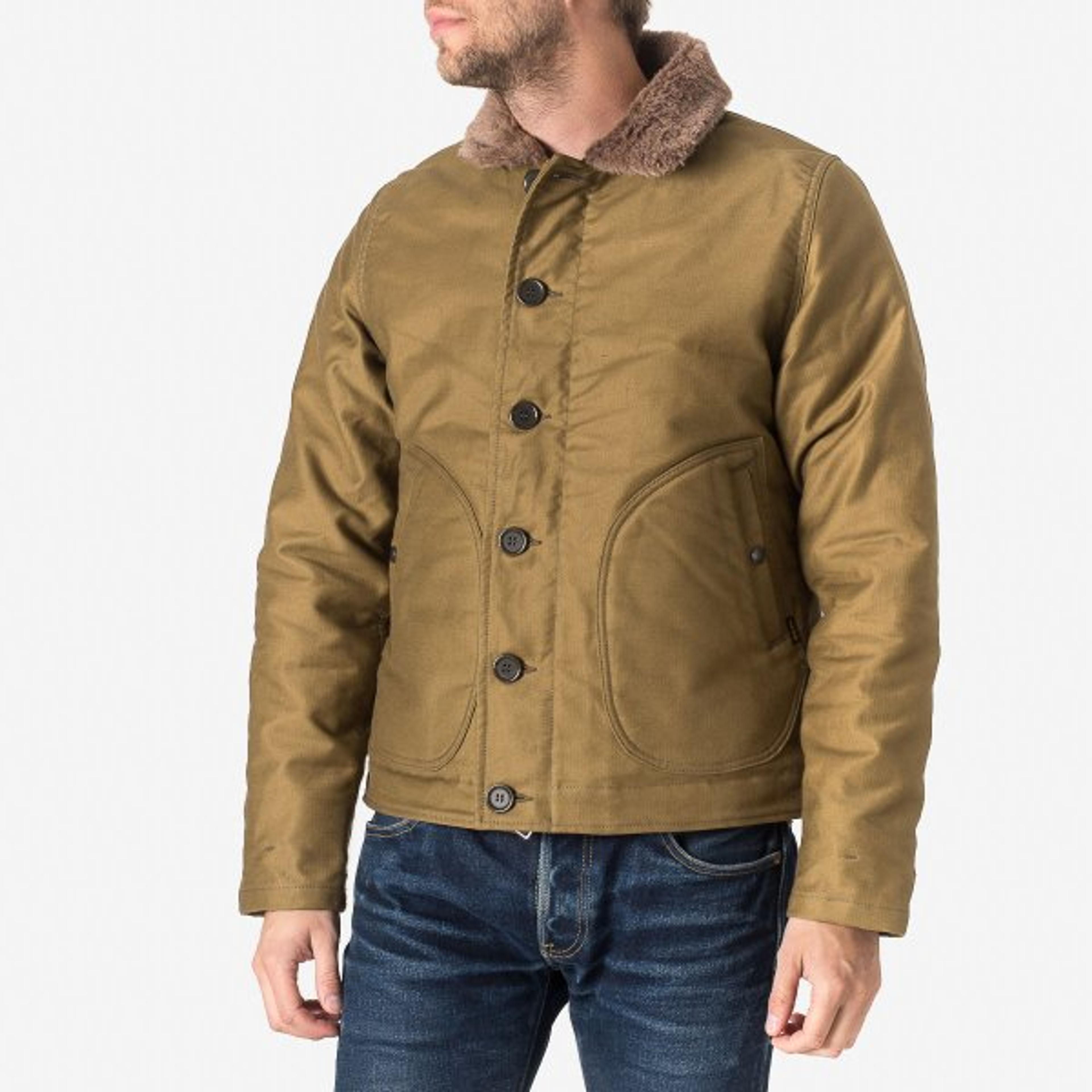 Iron Heart Whipcord N1 Deck Jacket - Khaki