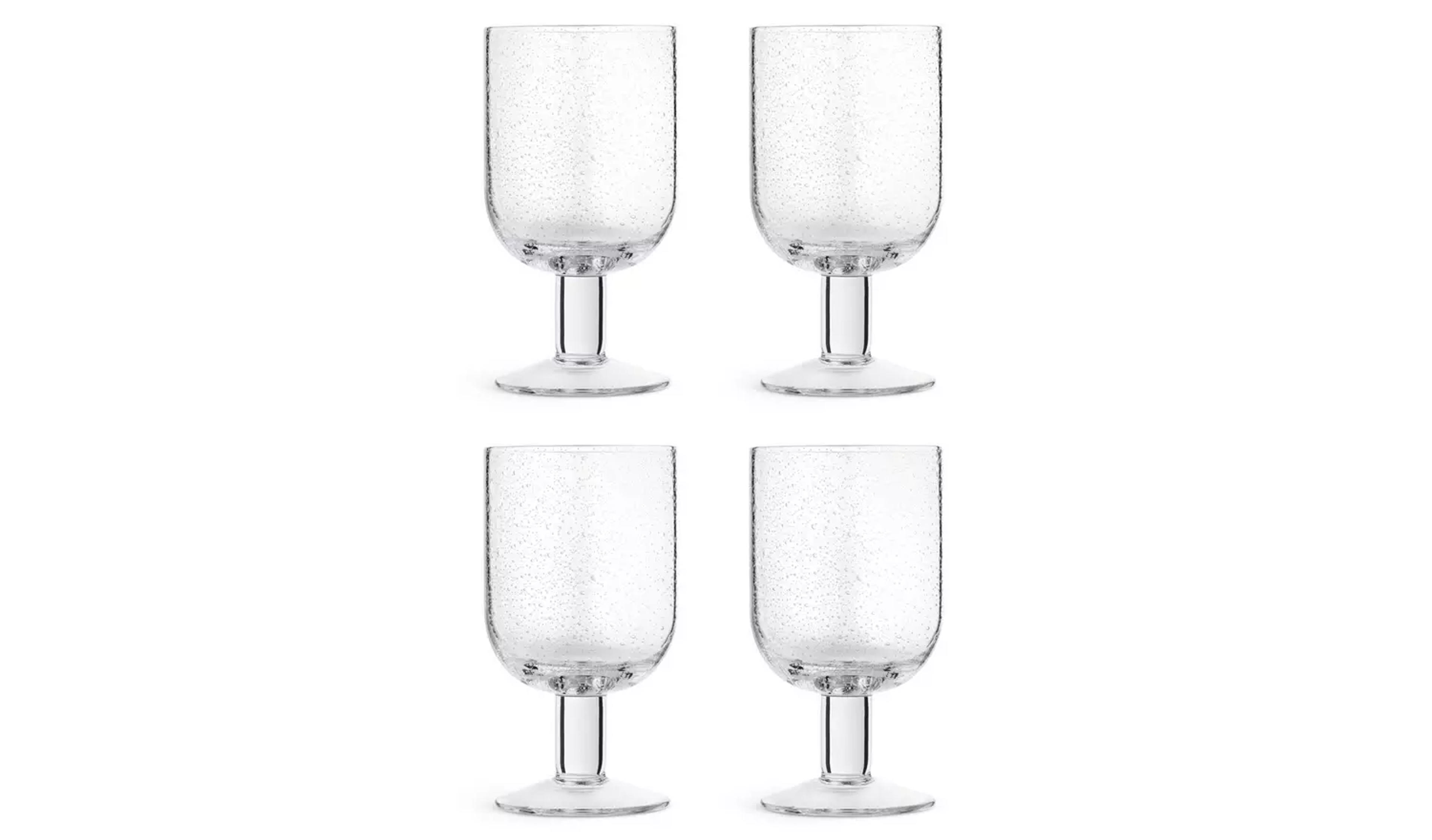 Buy Habitat Bubble Set of 4 Wine Glasses | Glassware | Habitat