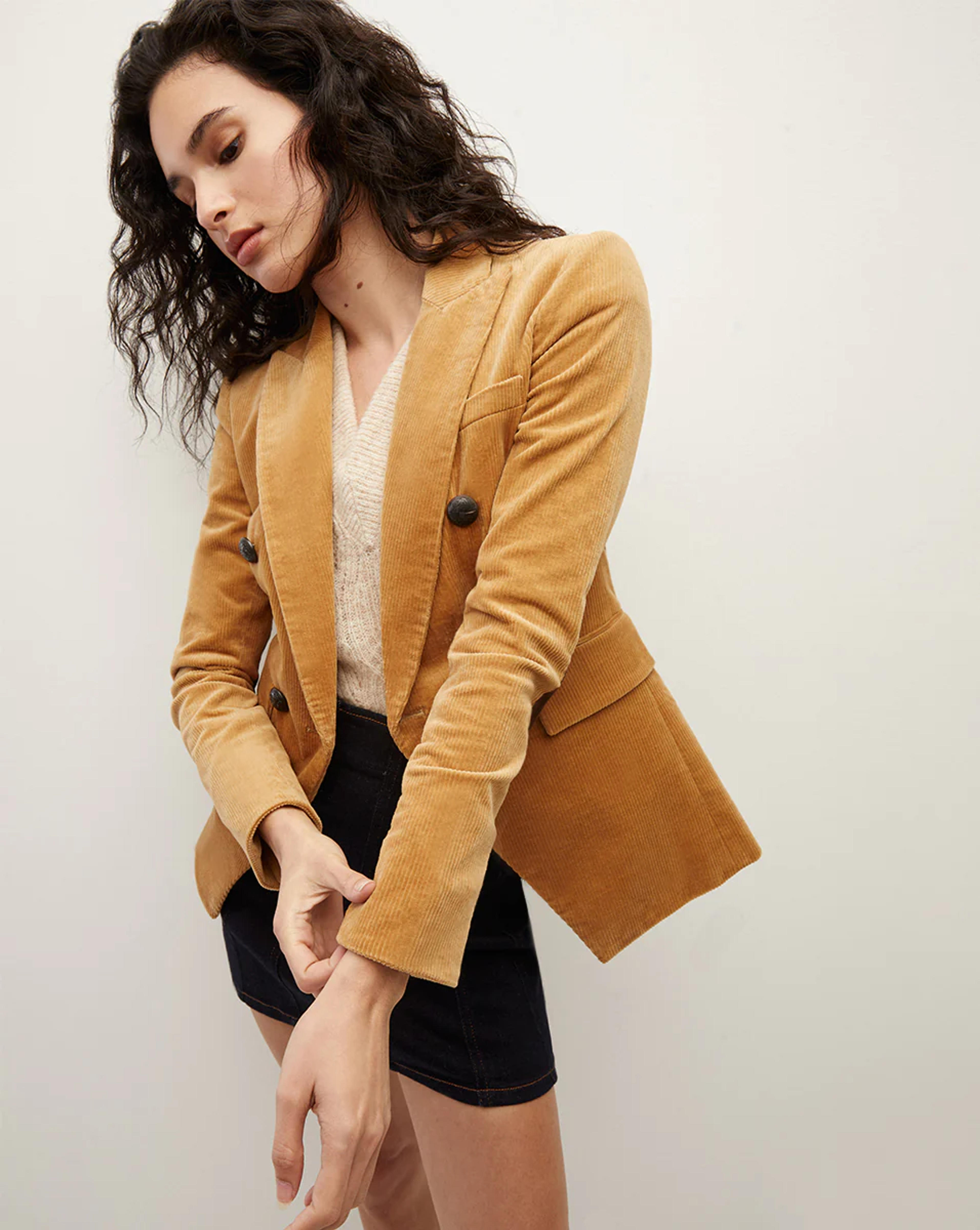 Miller Khaki Corduroy Dickey Jacket | Veronica Beard