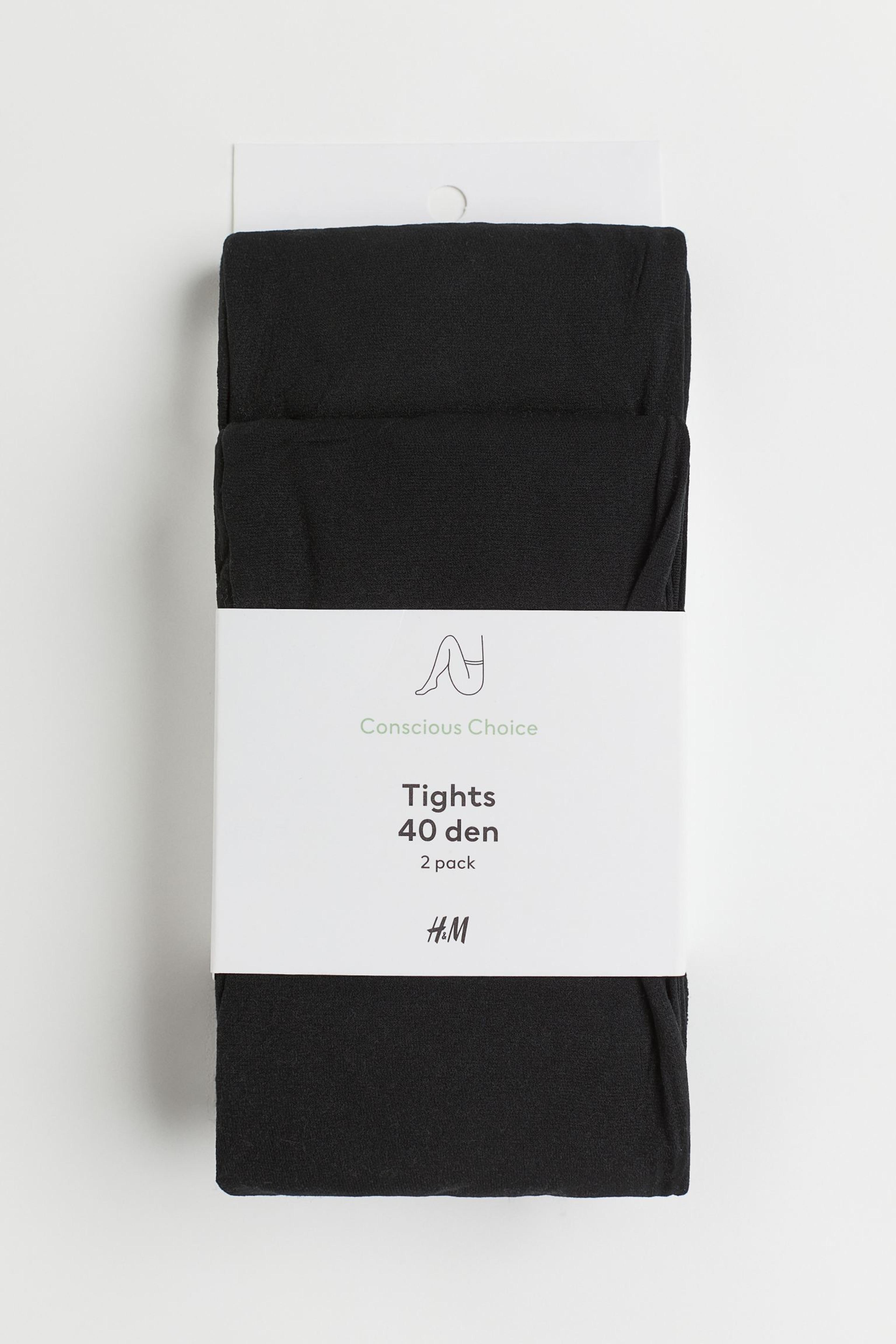 2-pack 40 Denier Tights - Black - Ladies | H&M US