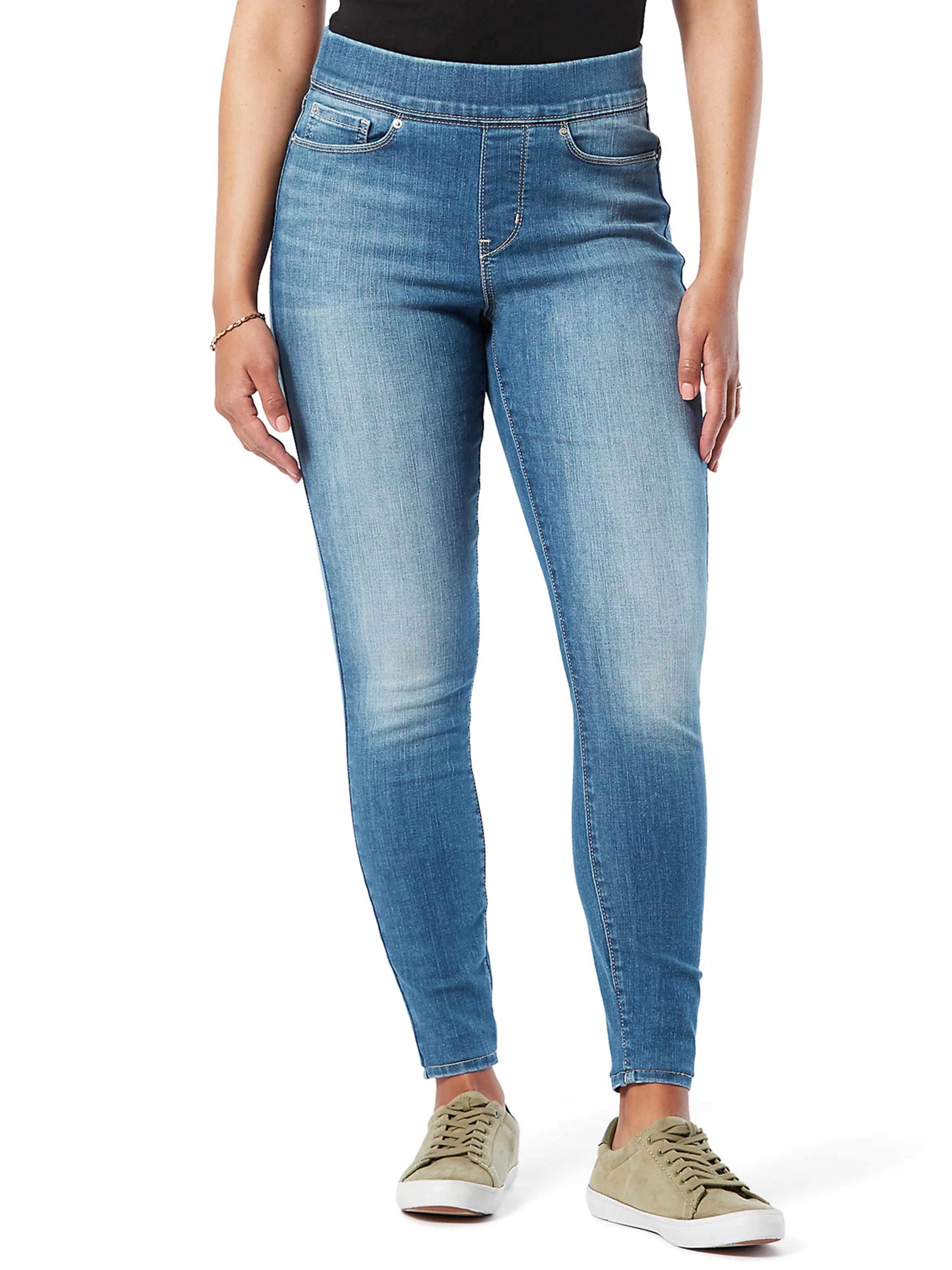 Signature by Levi Strauss & Co. Women's Simply Stretch Shaping Pull-On Super Skinny Jeans