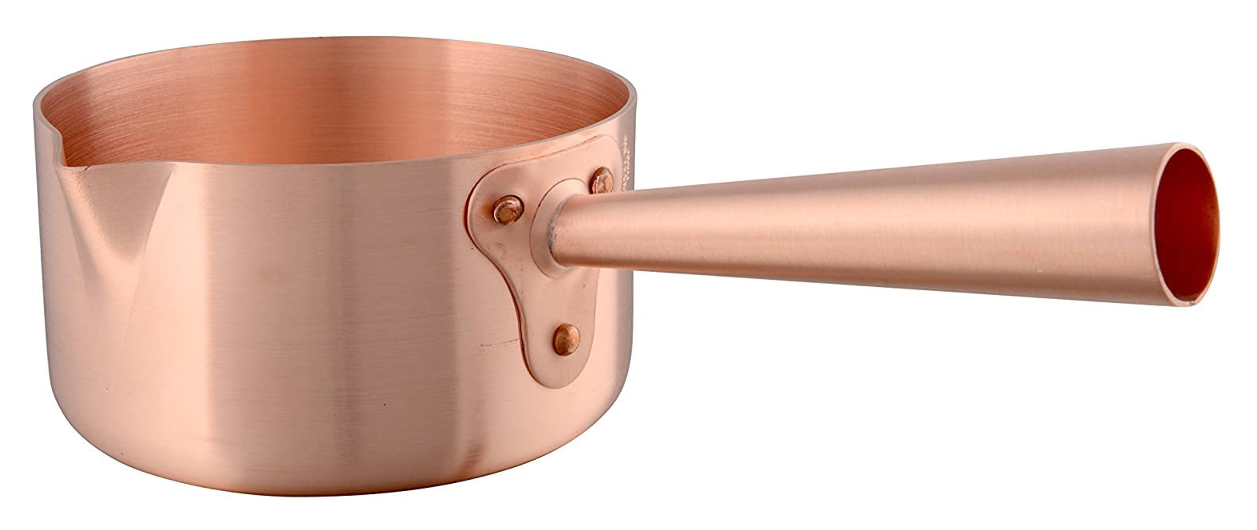 Mauviel M'Passion 2194.14 Copper 1.2-Quart Sugar Saucepan with Copper Handle