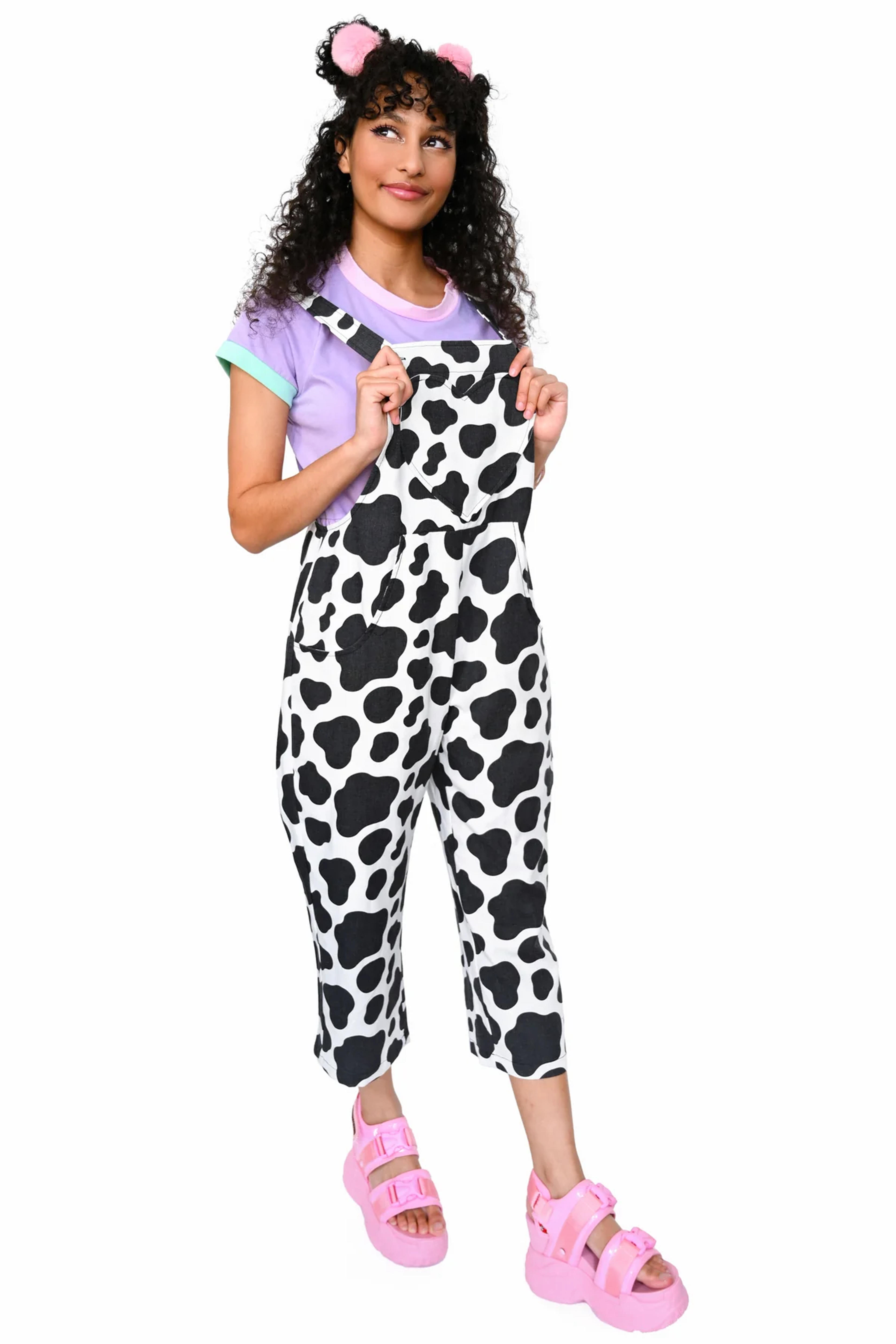 Clover Cow Print Overalls - Classic - 3X & 4X left! | My Violet