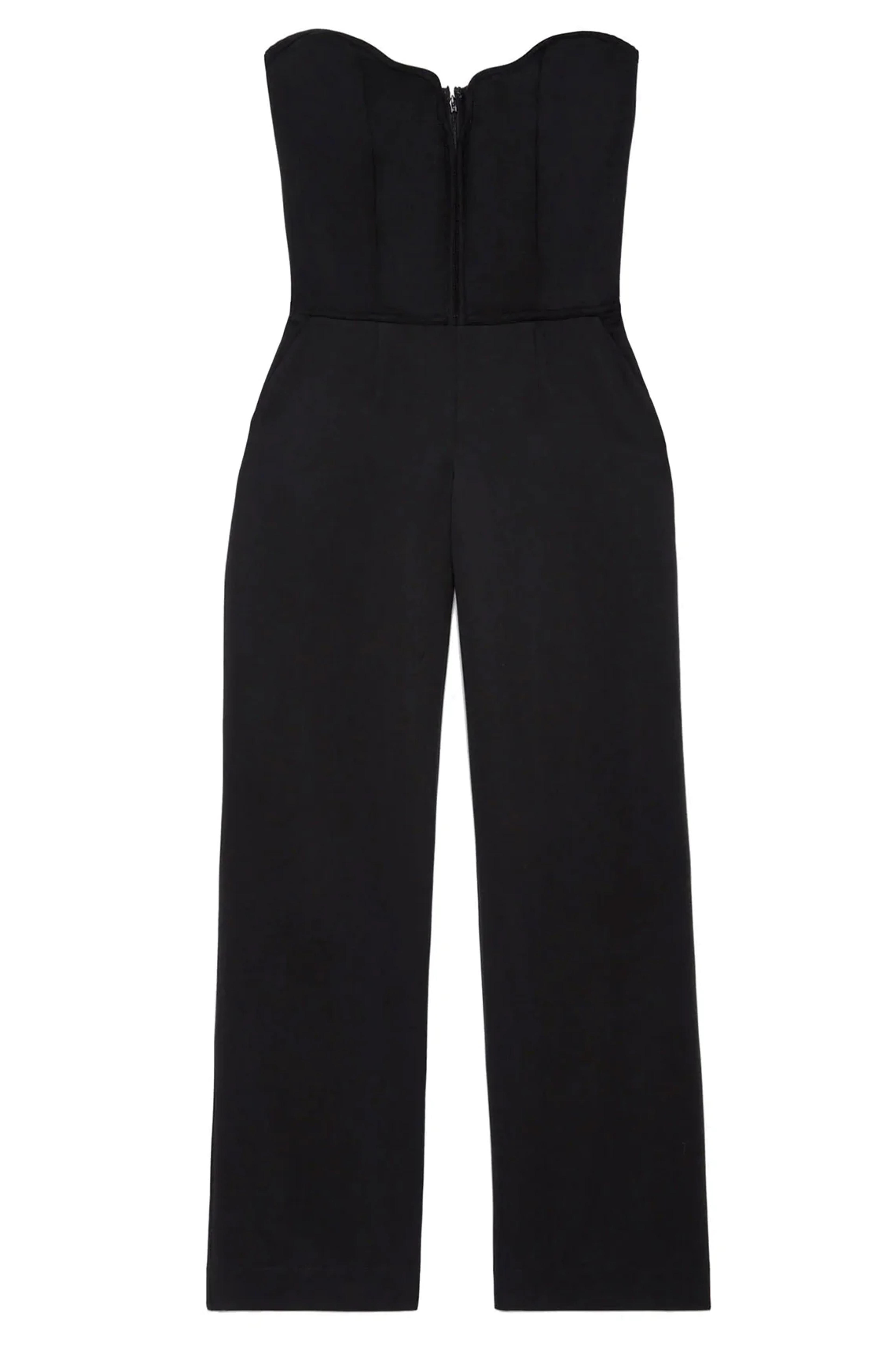 Black Woven Clara Jumpsuit - 2