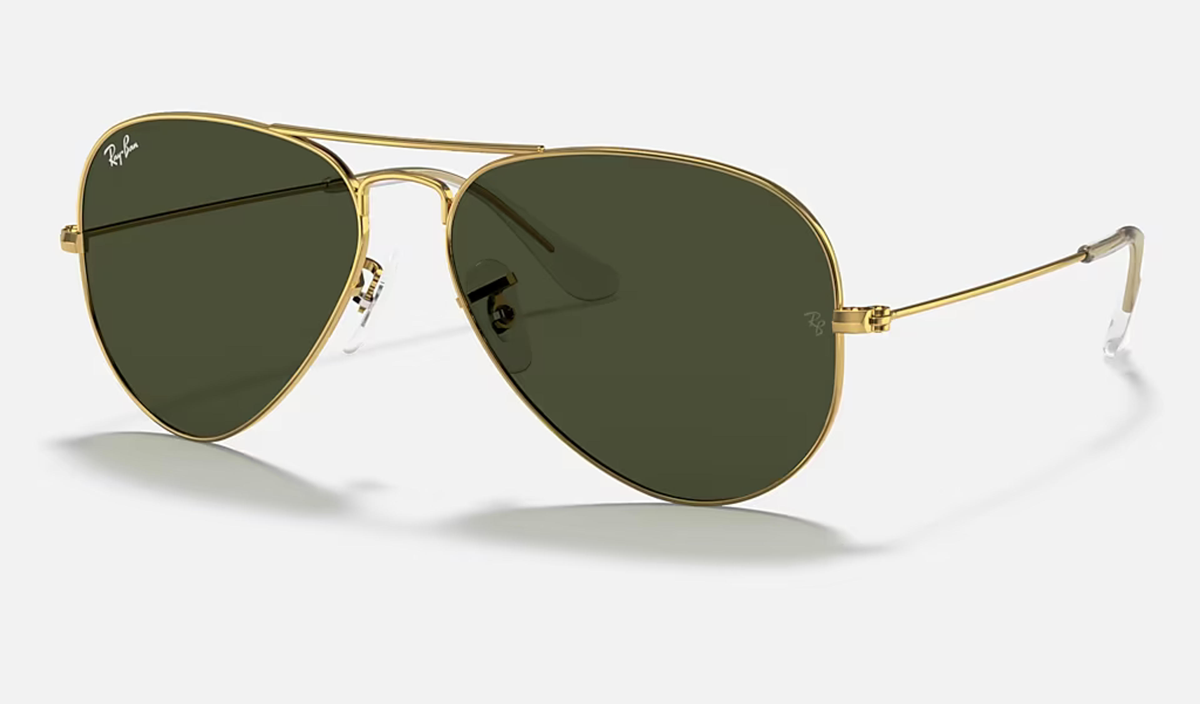 Aviator Classic Sunglasses in Gold and Green - RB3025 | Ray-Ban® CH