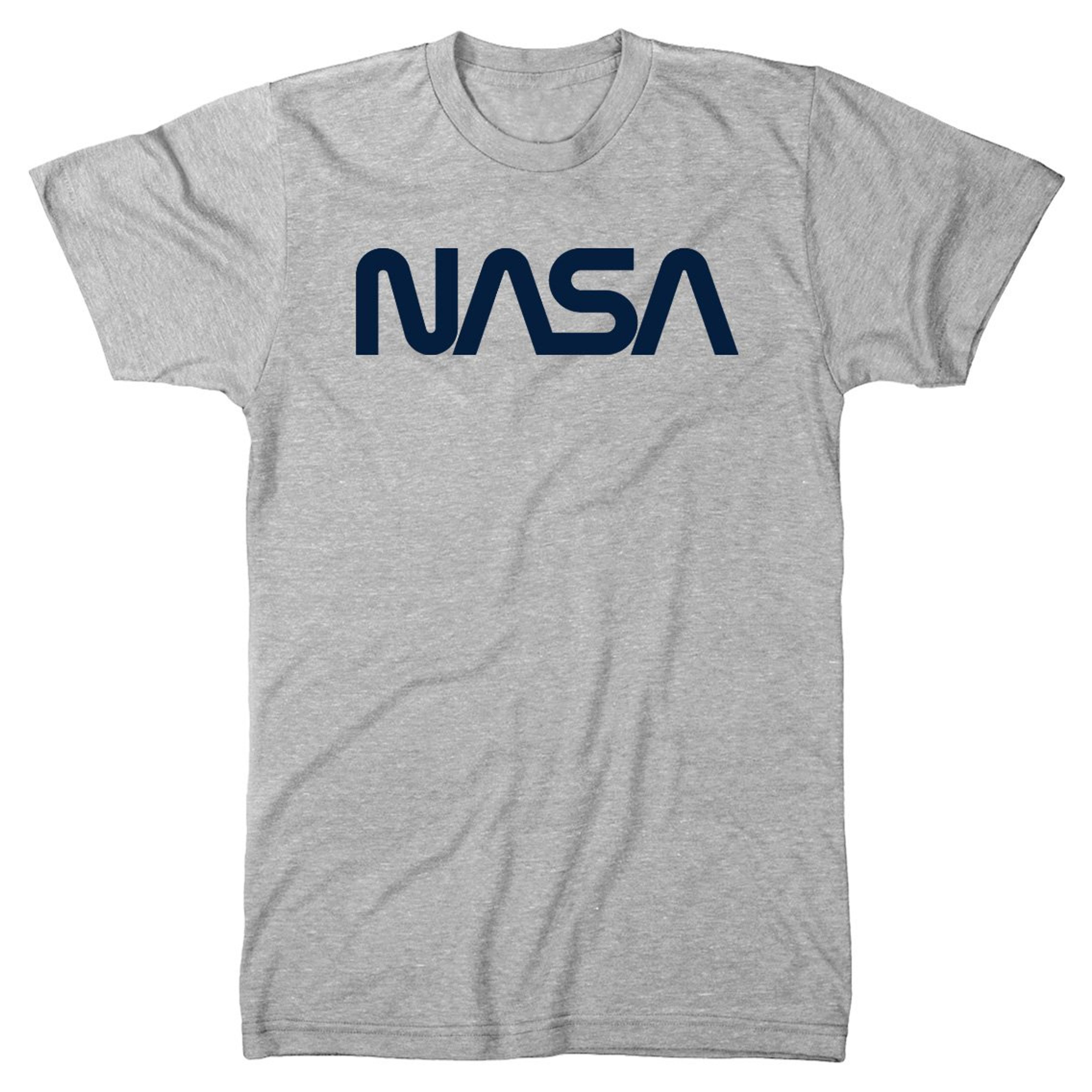 Trunk Candy Vintage NASA Worm Logo Premium Tri-Blend T-Shirt, Heather White