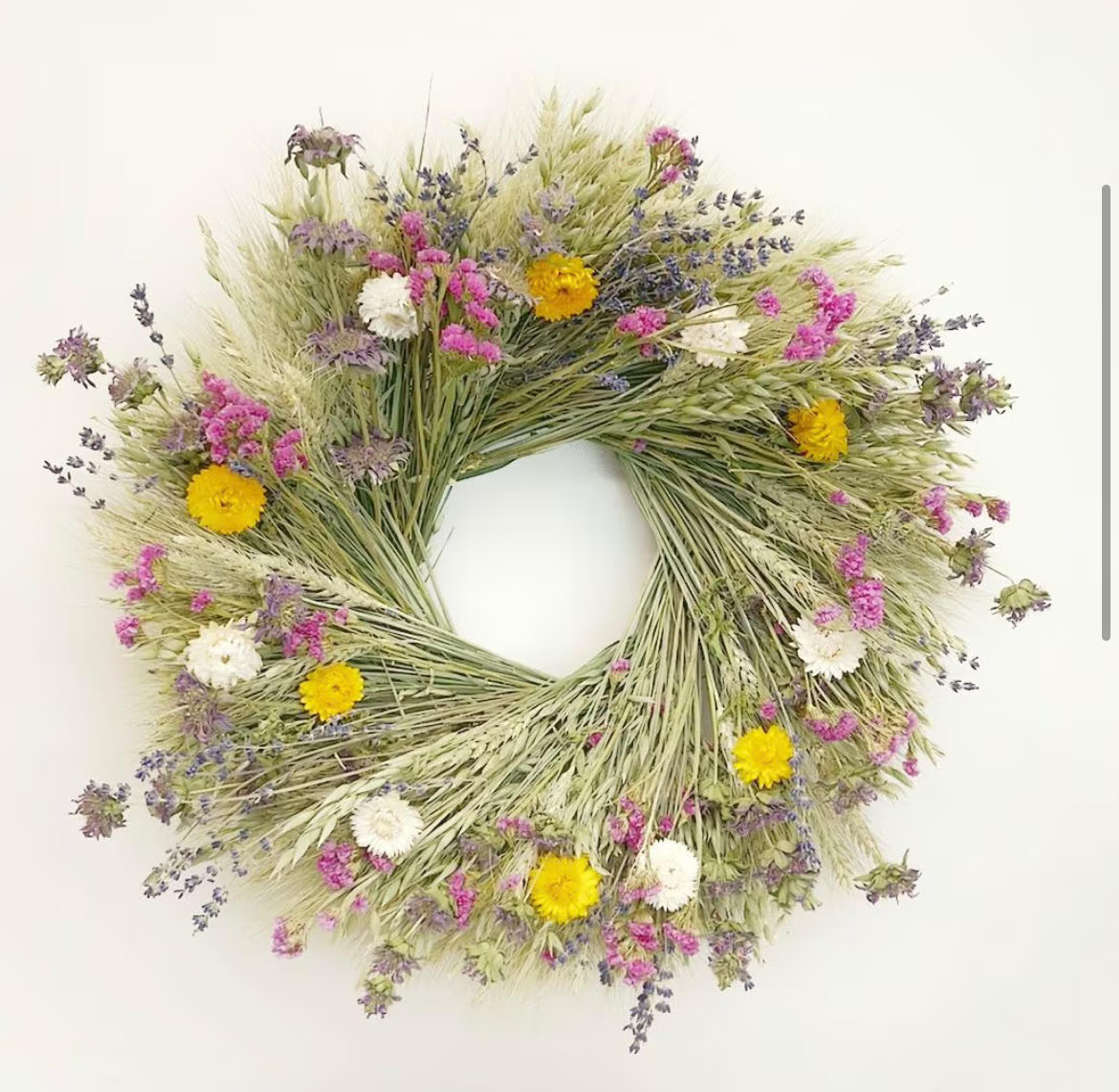 Eternal Sunshine & Happiness Dried Natural Flower Wreath 22 Inch - Etsy