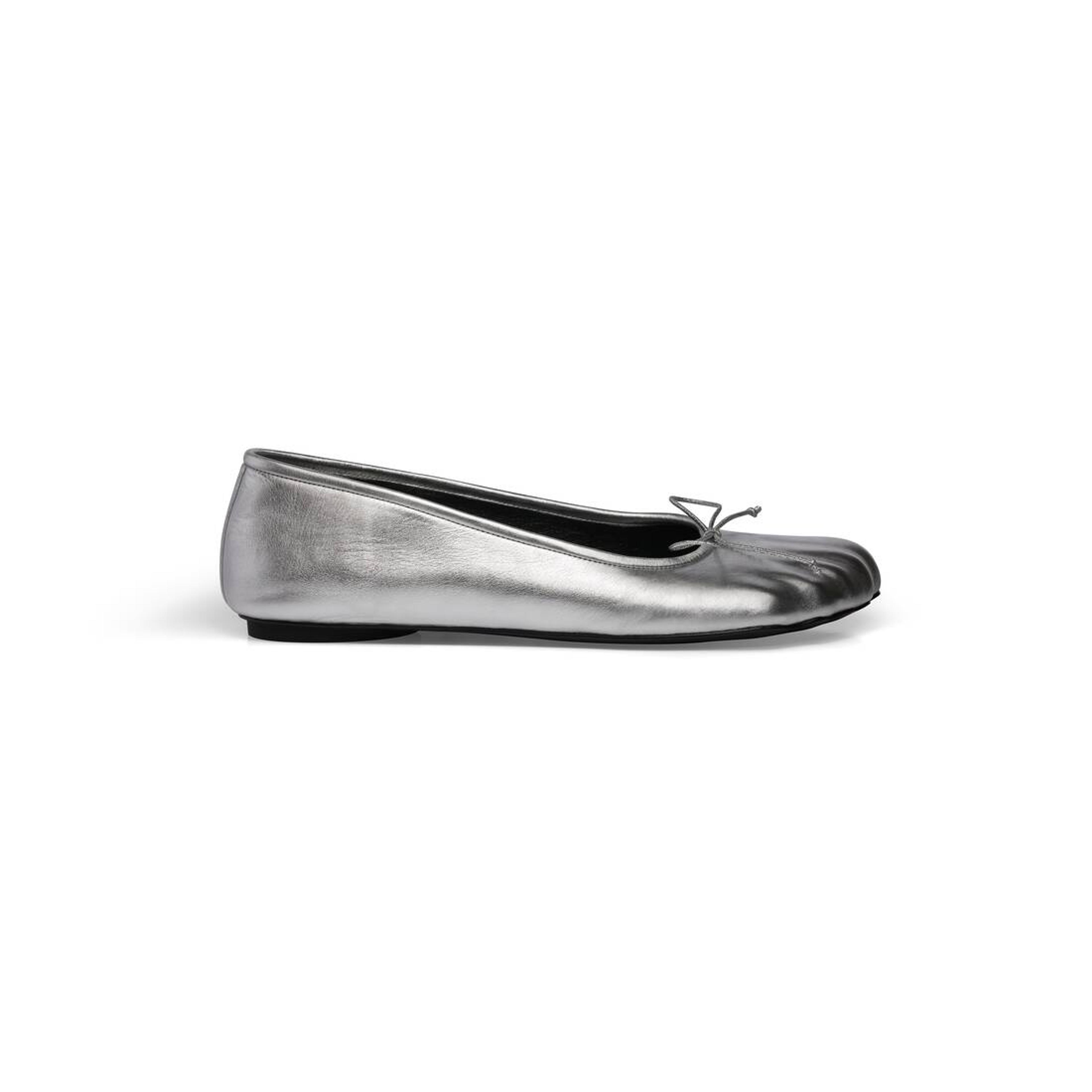 Women's Anatomic Ballerina Metallized in Silver | Balenciaga US