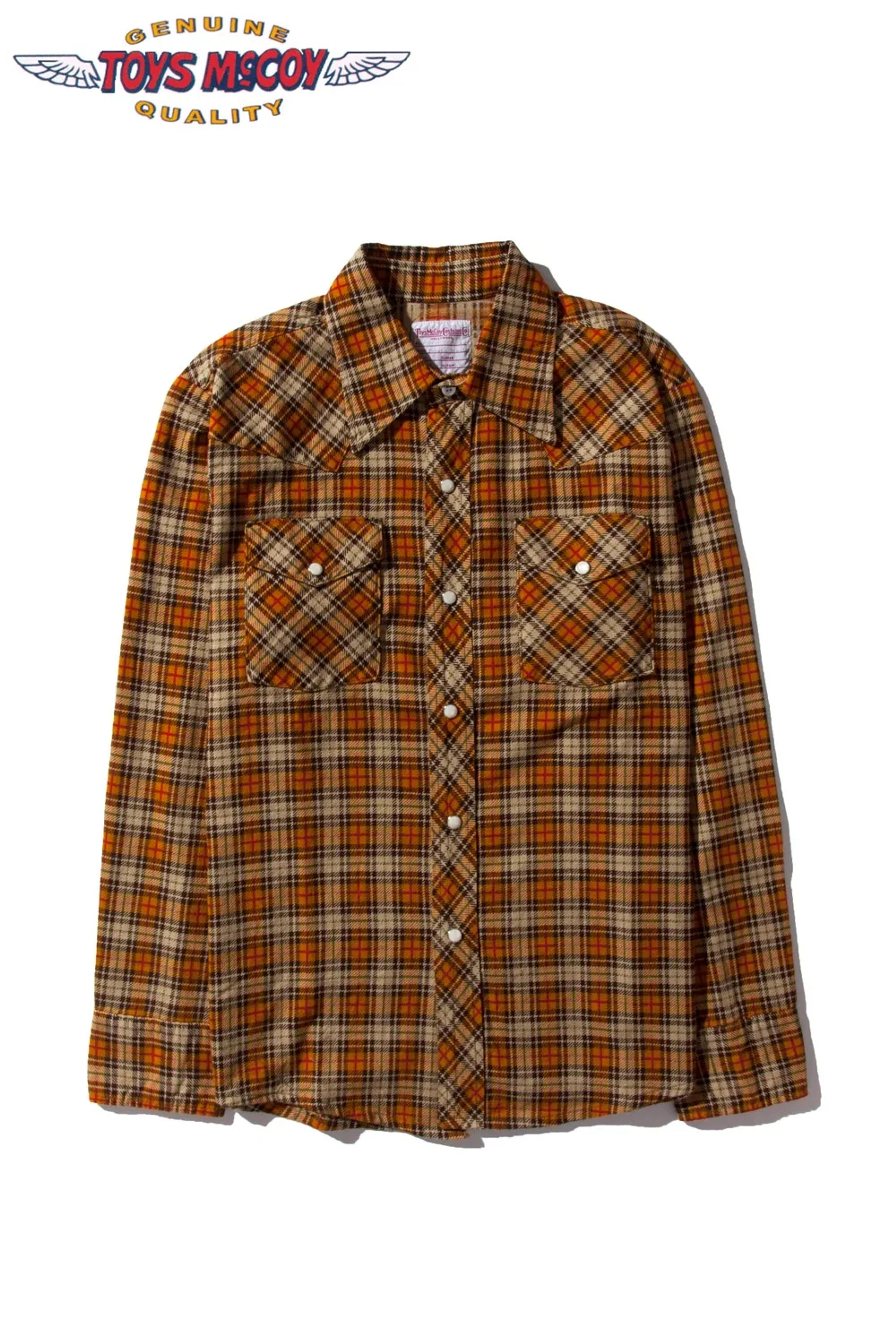 TOYS McCOY(トイズマッコイ) ウエスタンシャツ TAXI DRIVER PRINTED COTTON CHECK WESTERN SHIRT TMS1613 通販正規取扱 | ハーレムストア