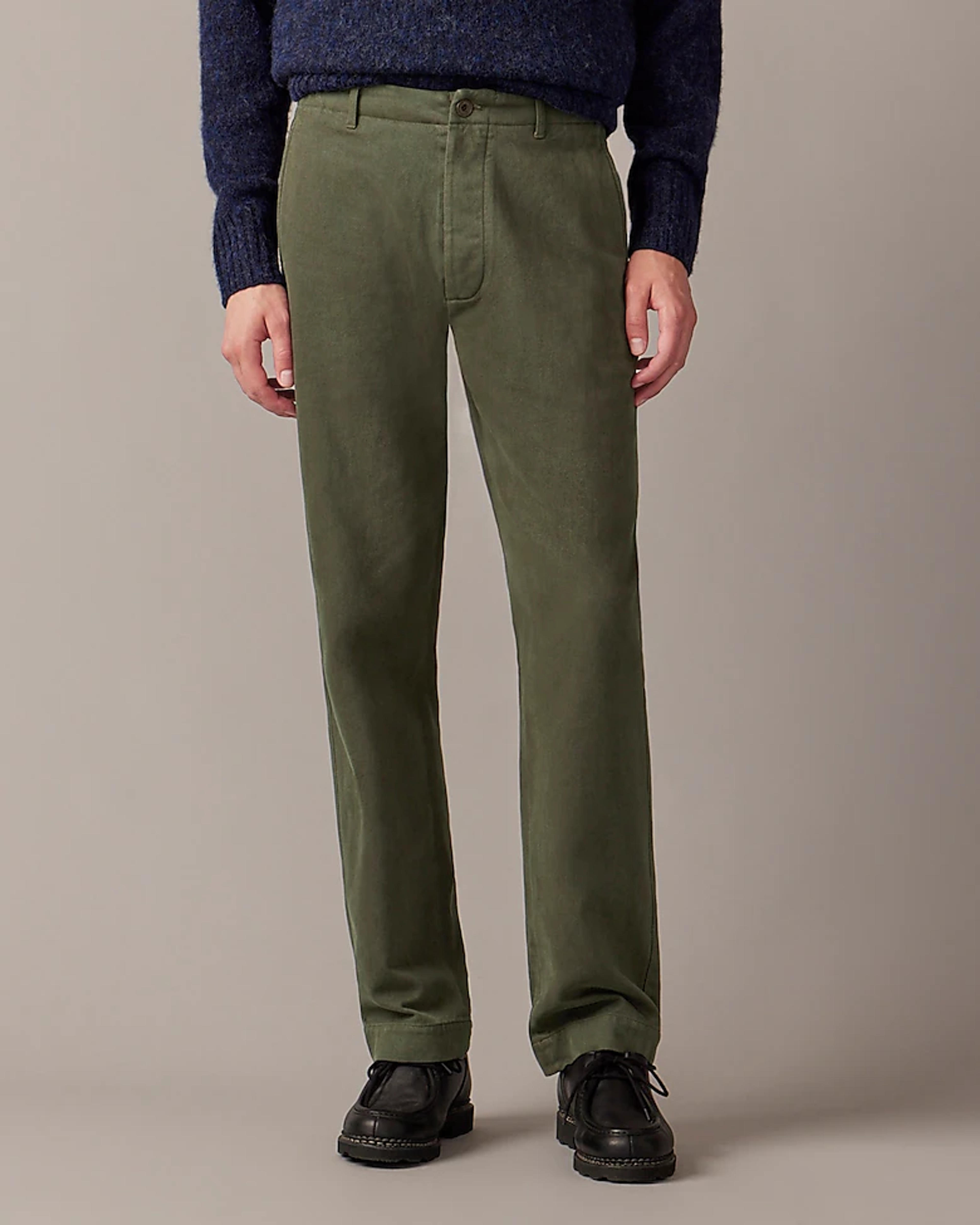 J.Crew: Garment-dyed Suit Pant In Italian Cotton Drill For Men