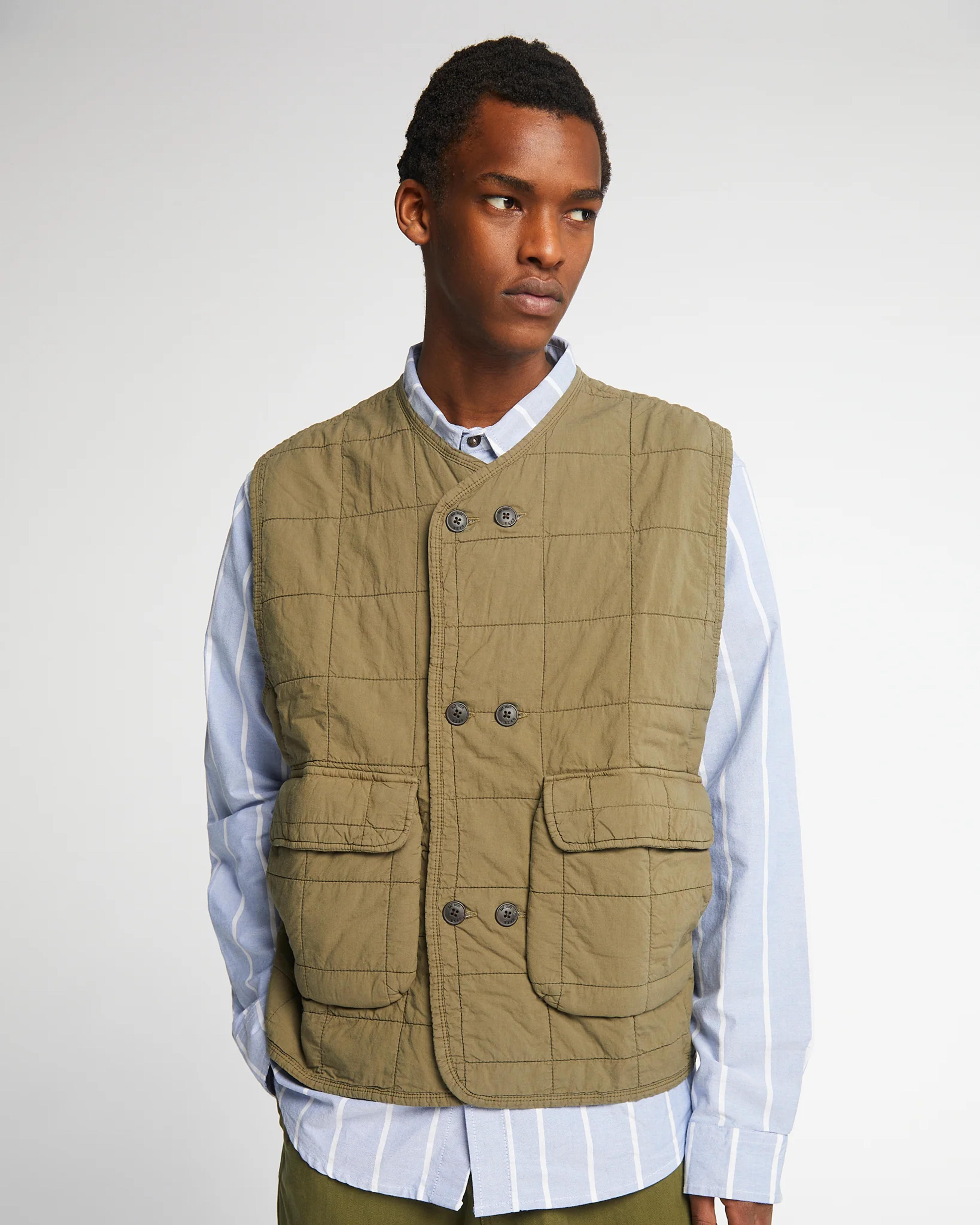 Battle Vest Cotton Quilt Dusty Green – Eat Dust