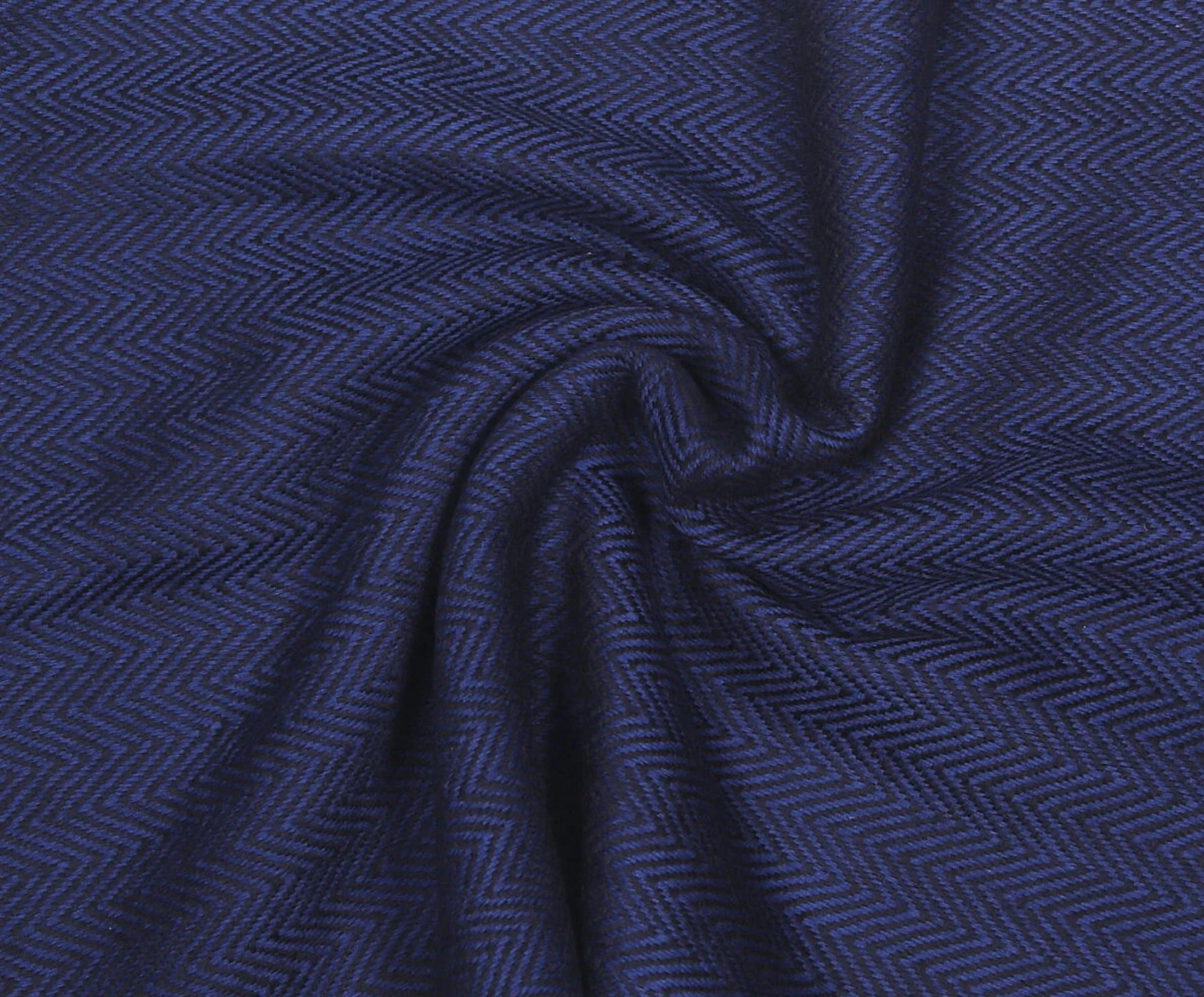 Luxurious Soft Men's Herringbone Blue & Black Wool Silk - Etsy