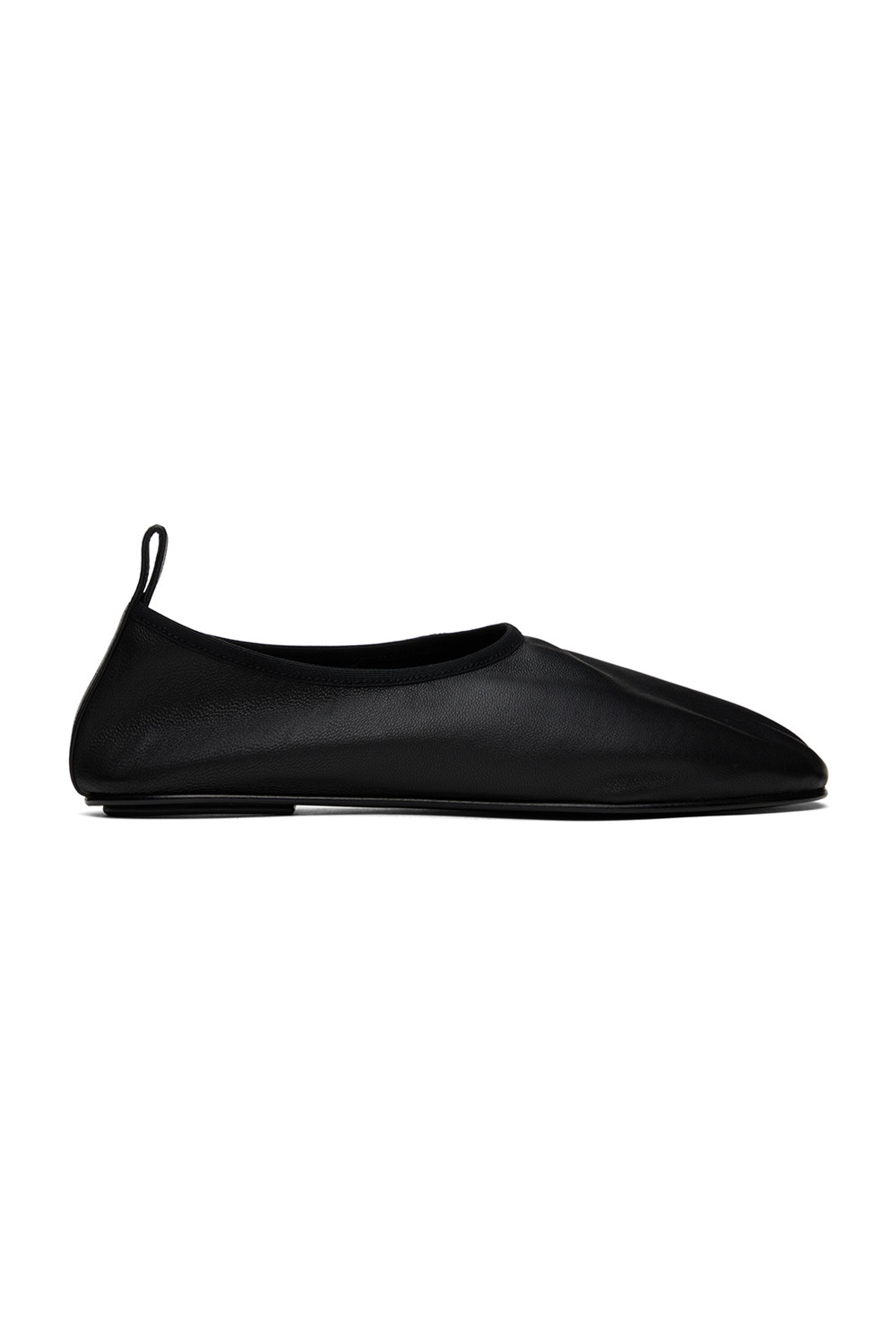 The Row: Black Ozzy Slippers | SSENSE