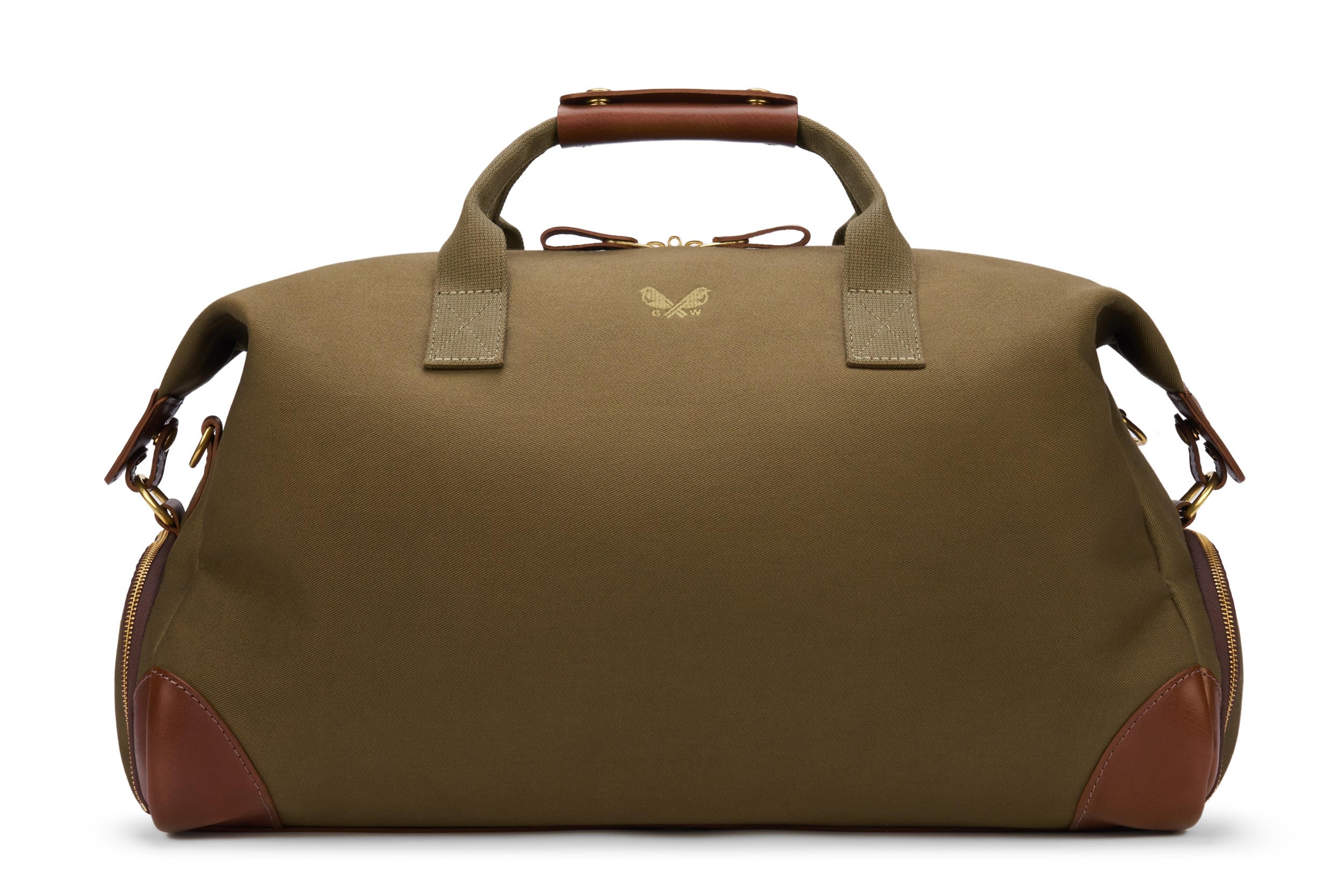 The Weekender | Olive Green Canvas Weekender | Men's Weekend Bag – Bennett Winch