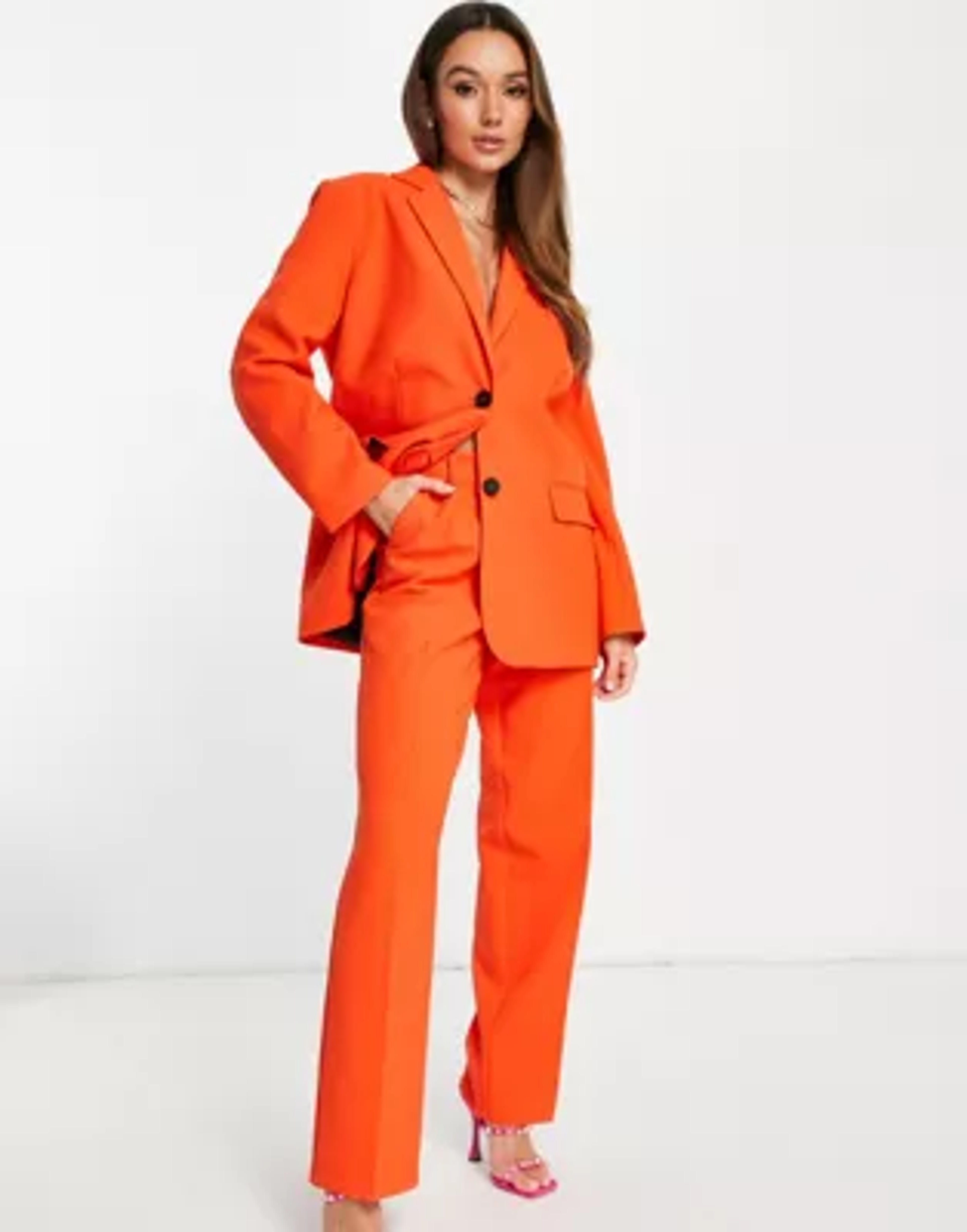 ASOS DESIGN pop boy suit blazer in bright orange | ASOS