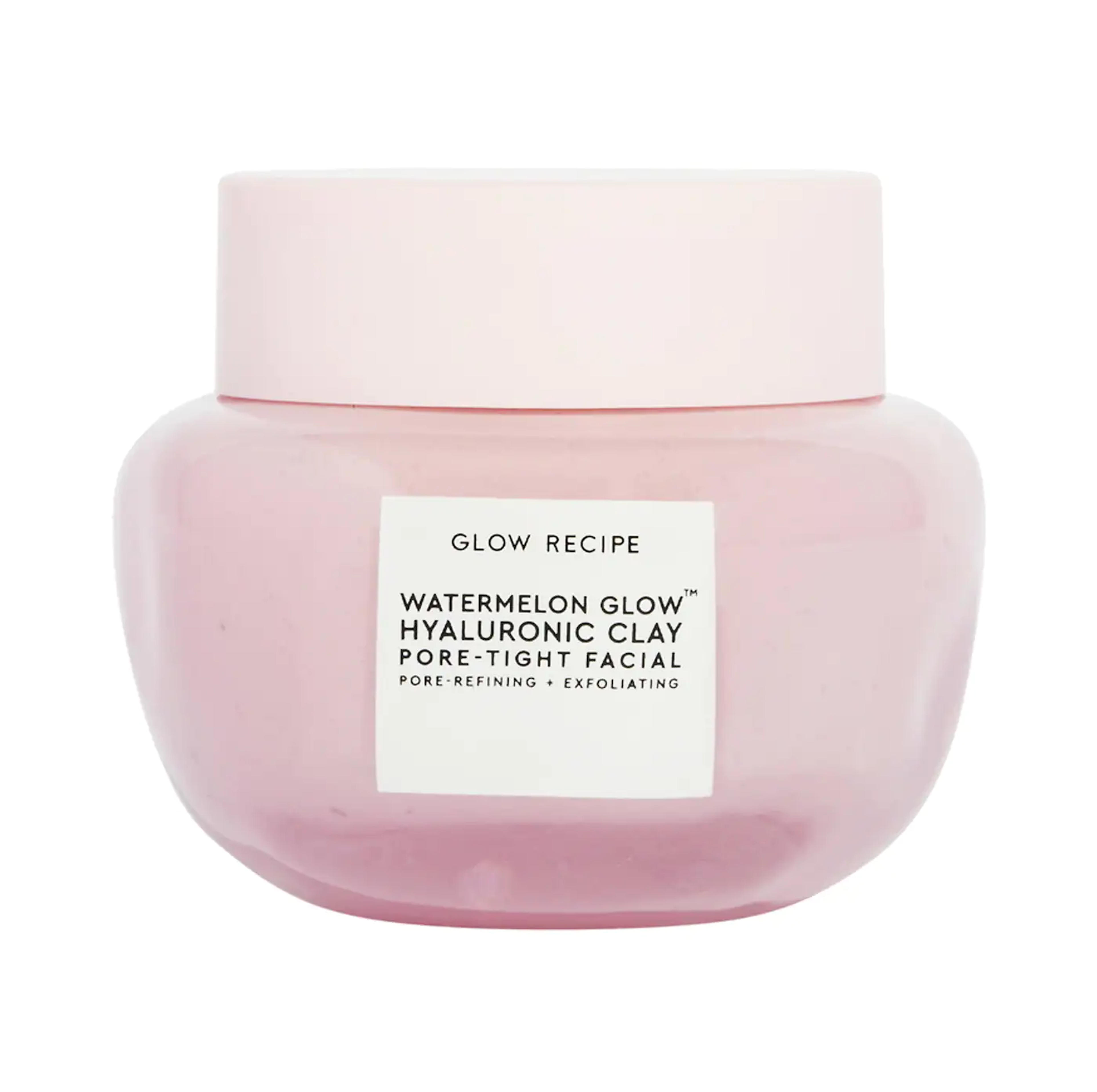 Watermelon Glow Hyaluronic Clay Pore-Tight Facial Mask - Glow Recipe | Sephora