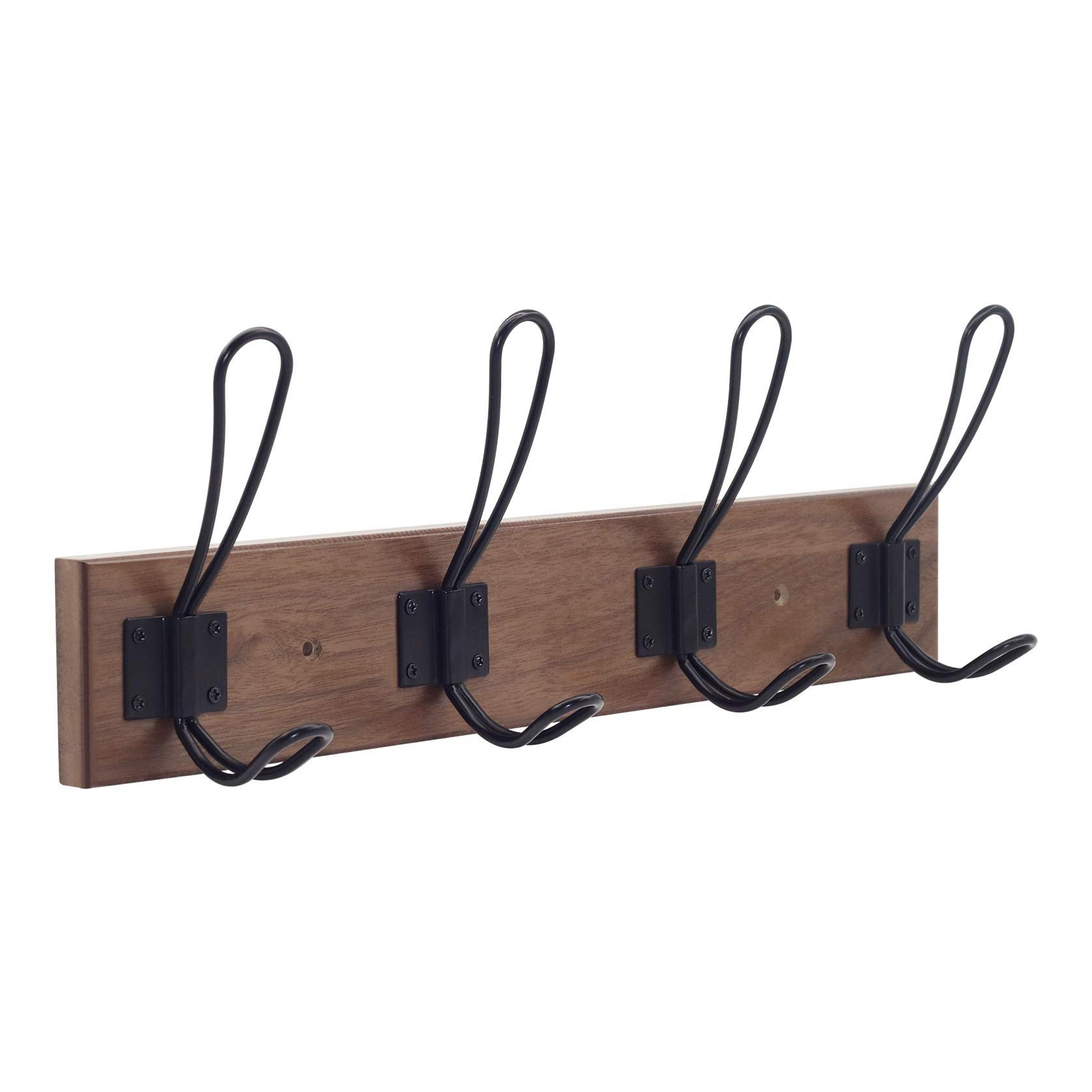 Amazon.com: Coat Rack Wall Mount,Wall Coat Rack with 4 Rustic Coat Hooks,Office Entryway Bedroom Hanging Towel Coat Clothes Hat Bag Robes (A) : Home & Kitchen