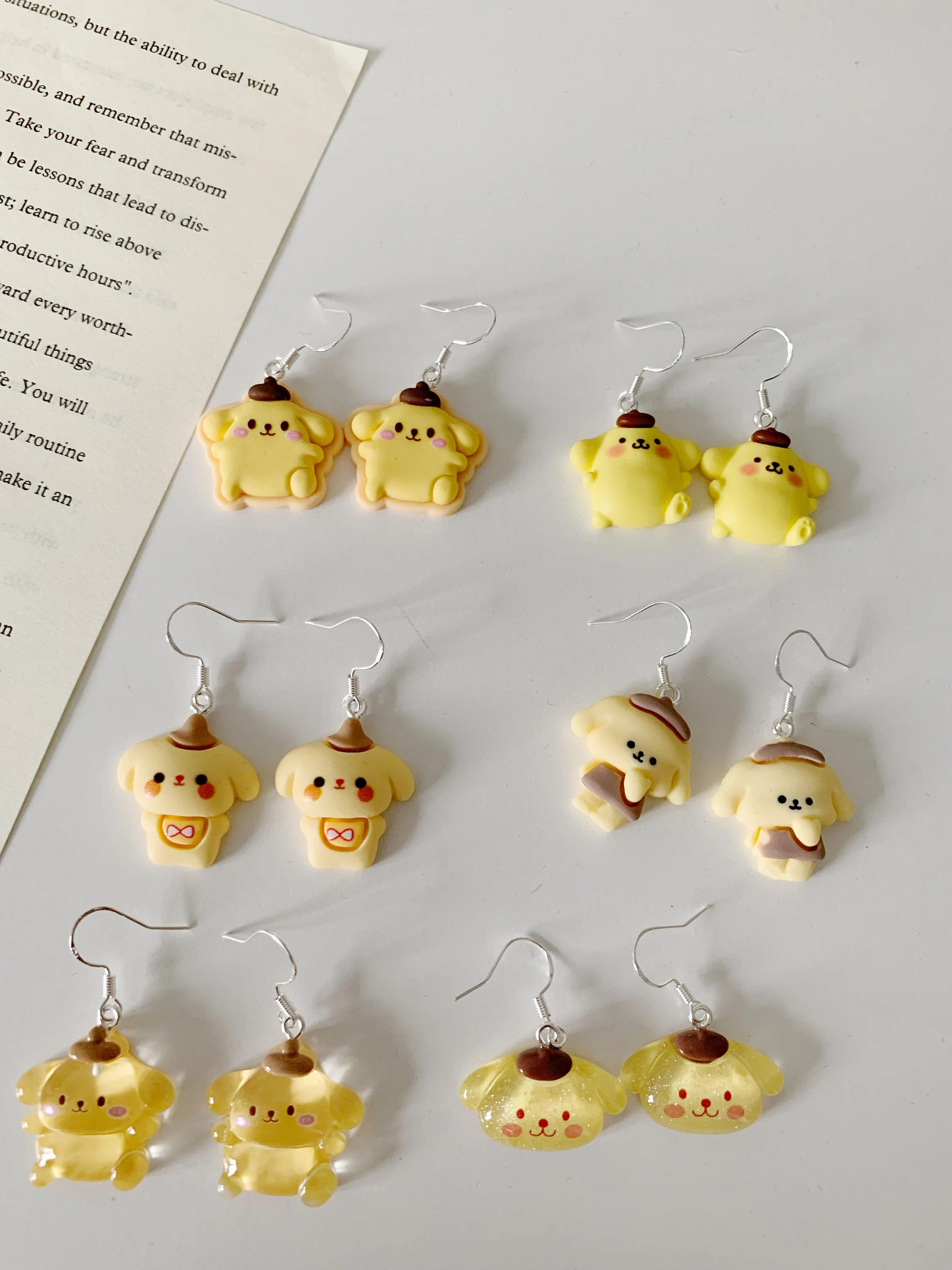 Pompompurin Earrings Sanrio Earrings .sanrio Lover . Sanrio - Etsy