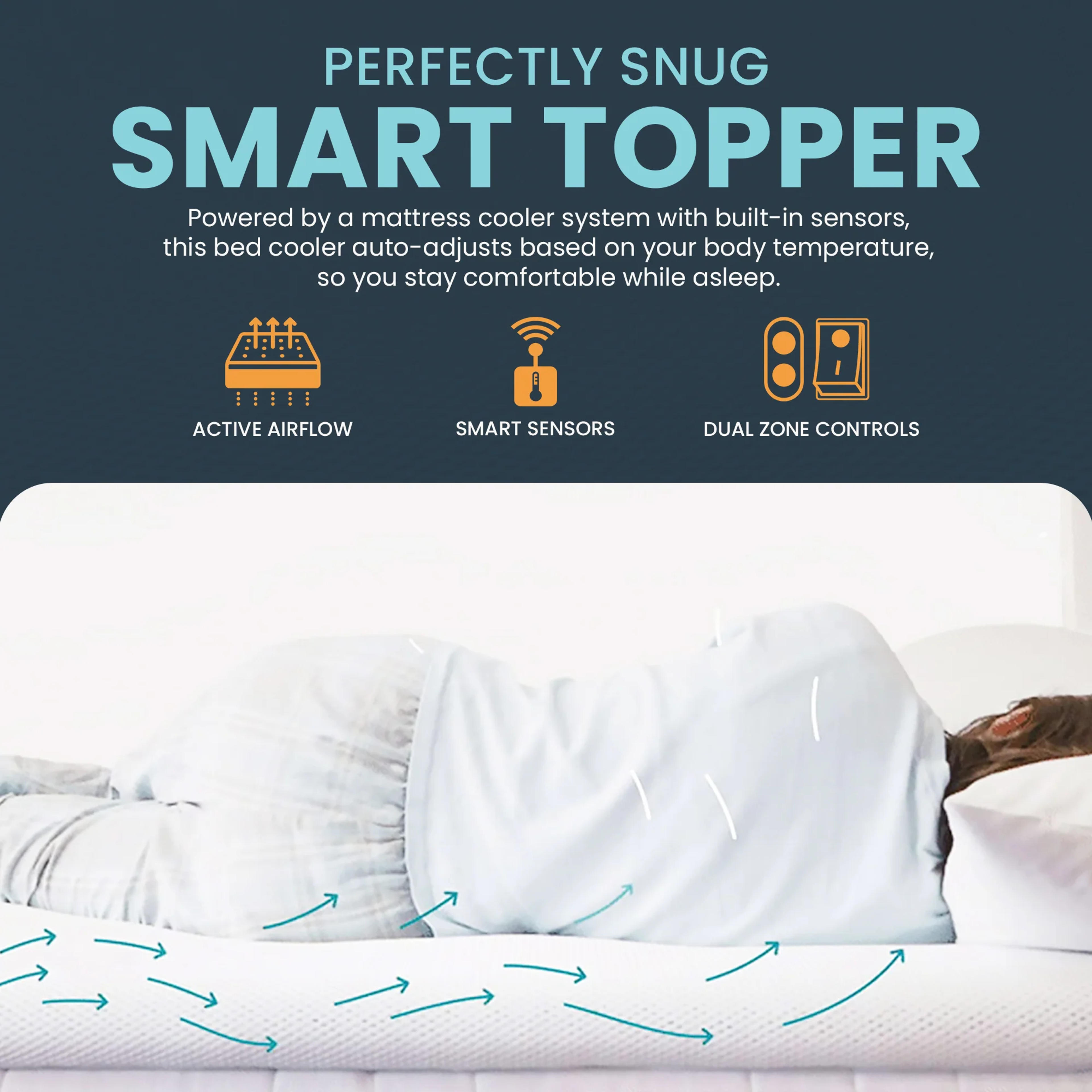 The Smart Topper | Cooling Air-Conditioned Smart Bed Topper