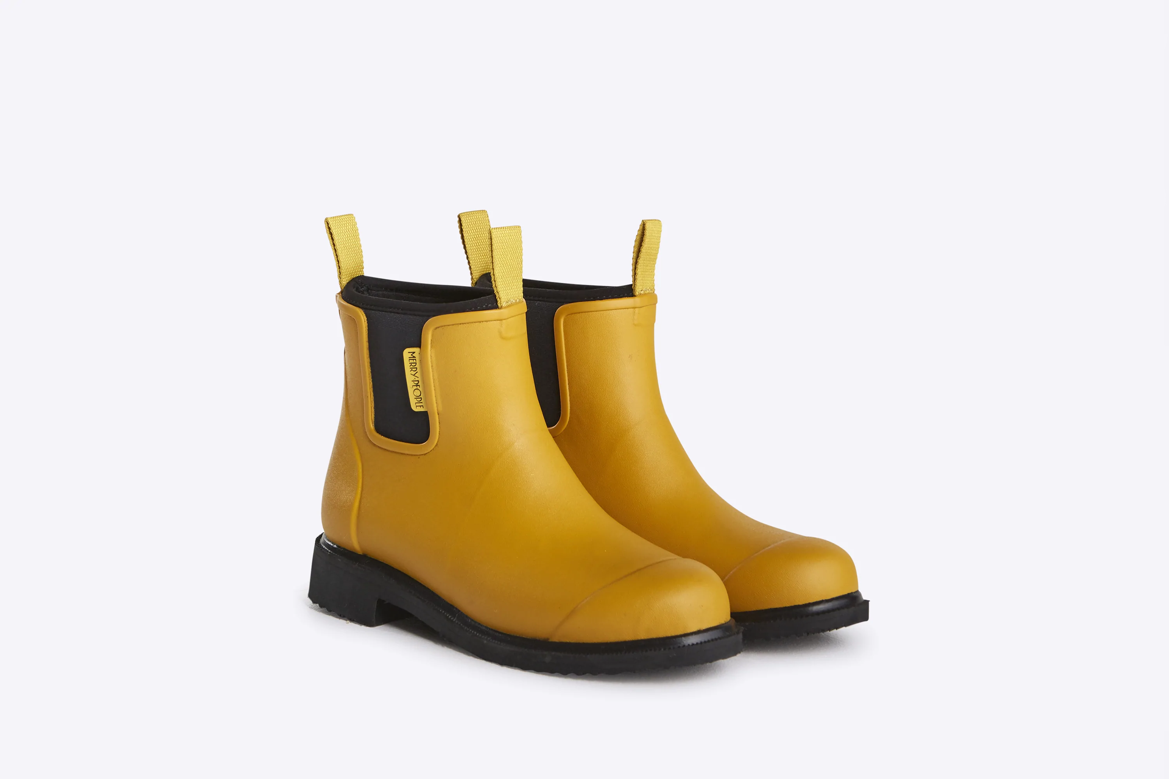 Bobbi Rain Boot // Mustard Yellow &amp; Black