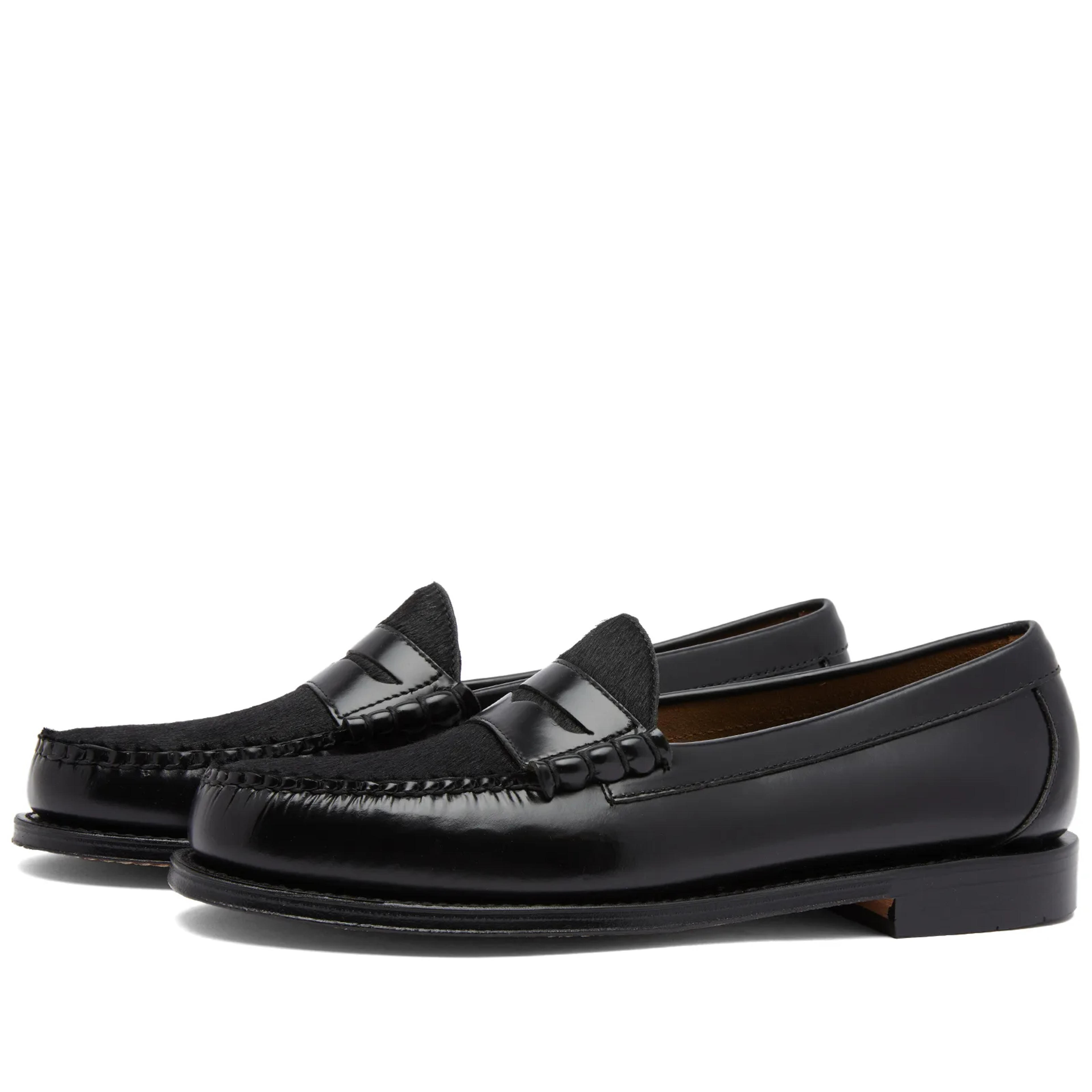 Bass Weejuns Larson Exotic Mix Loafer Black Leather & Hide | END.