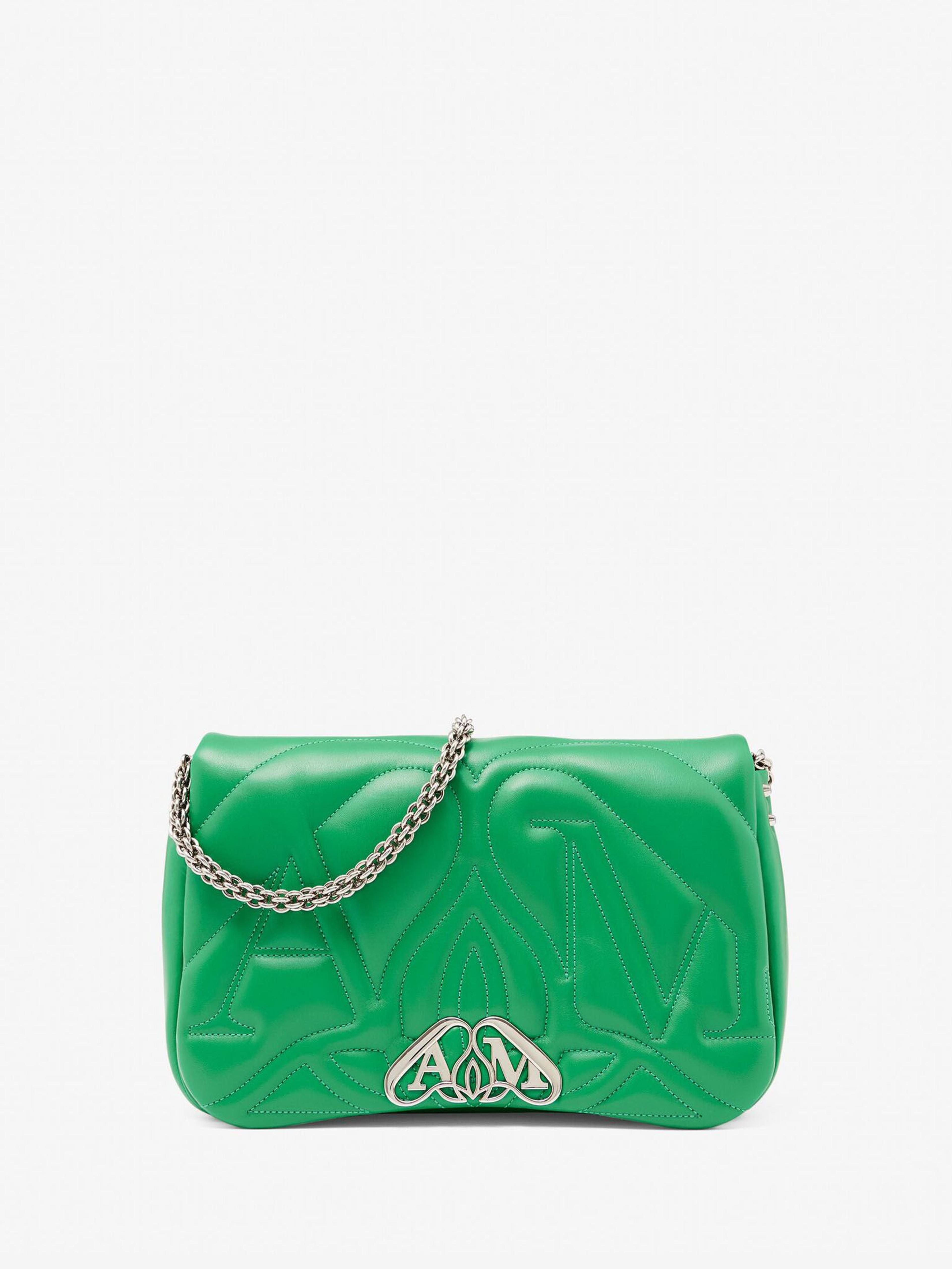 The Seal Bag in Bright Green | Alexander McQueen US