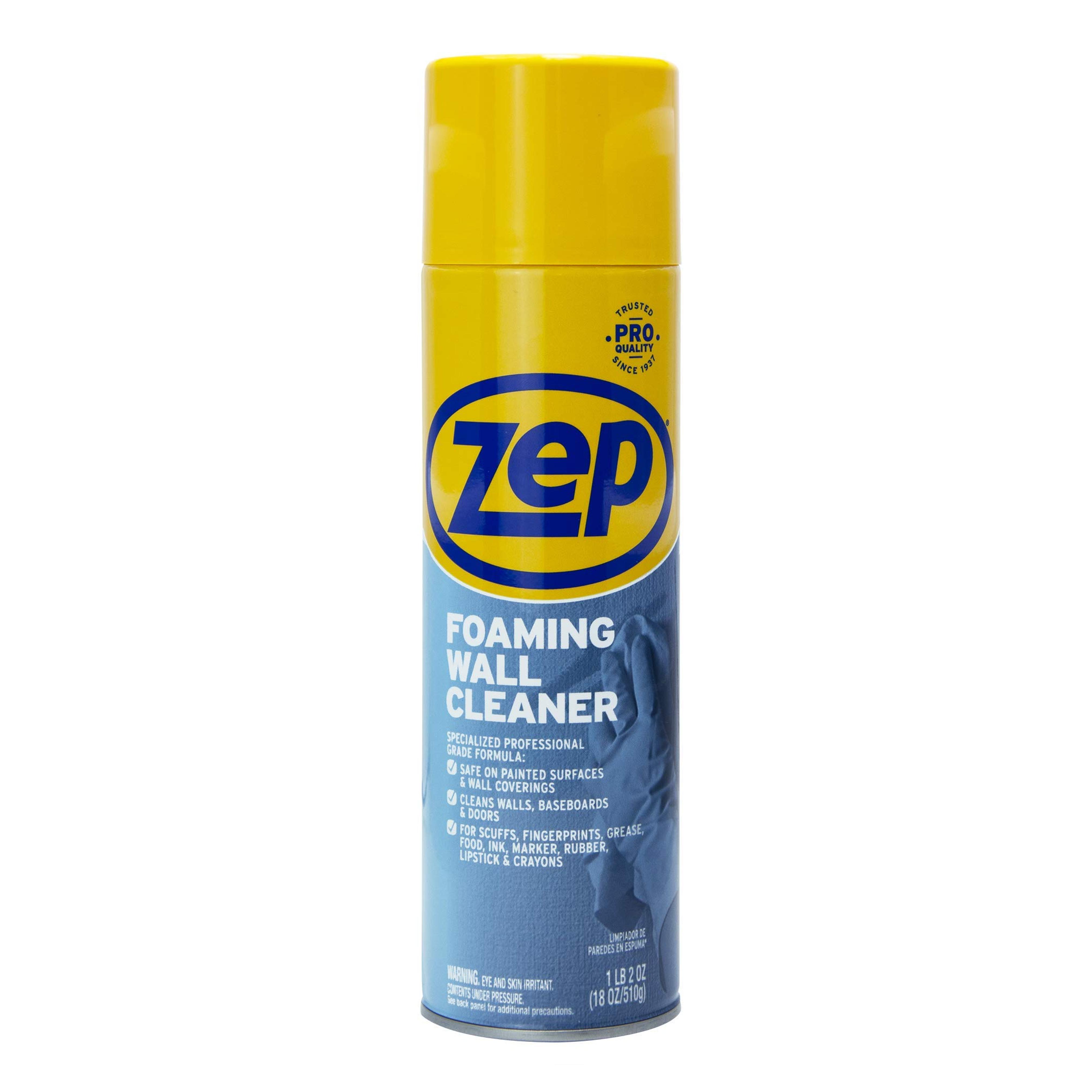 Amazon.com: Zep ZUFWC18 Foaming Wall Cleaner, 18 oz, Clear : Health & Household