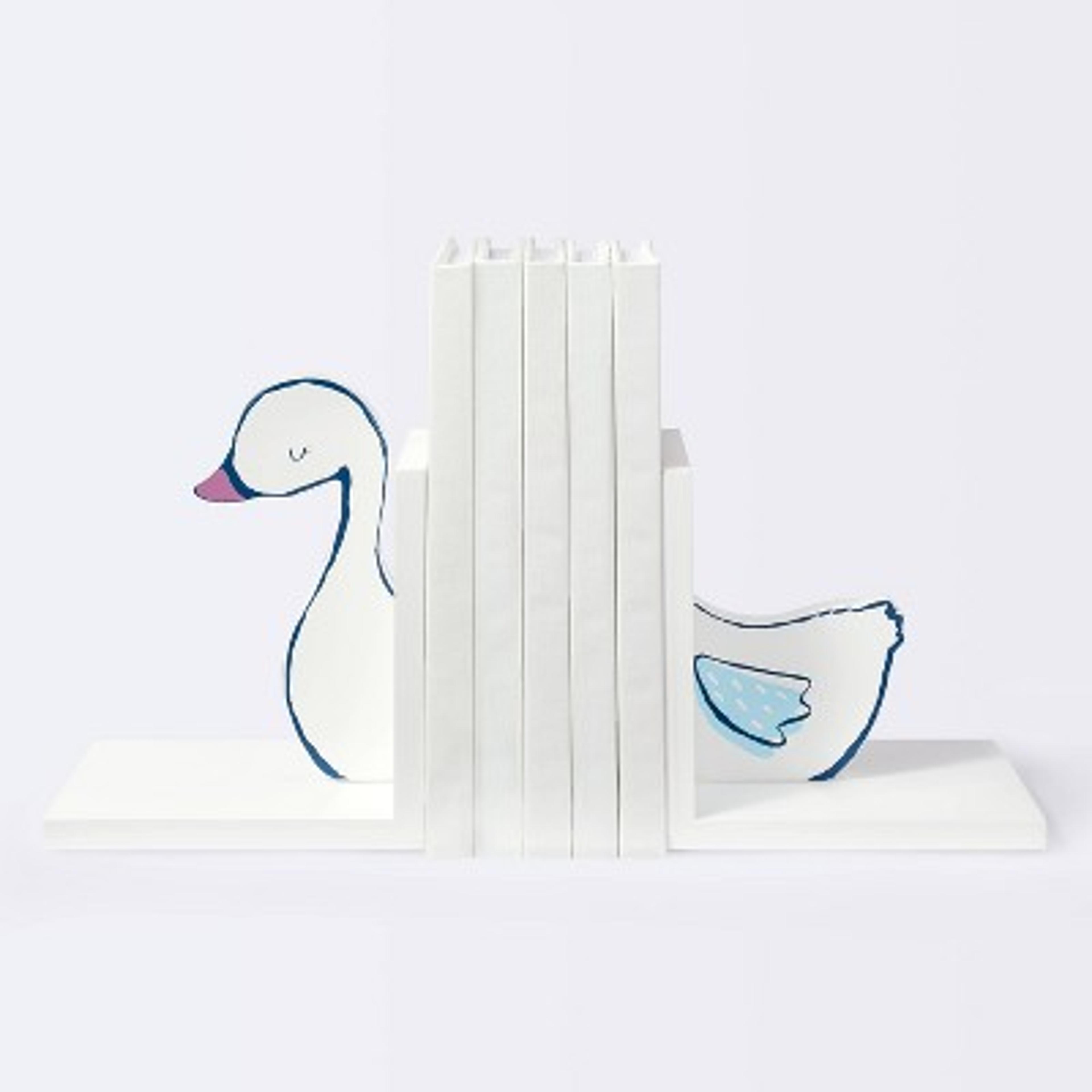 Decorative Bookend Swan - Cloud Island&#8482; White
