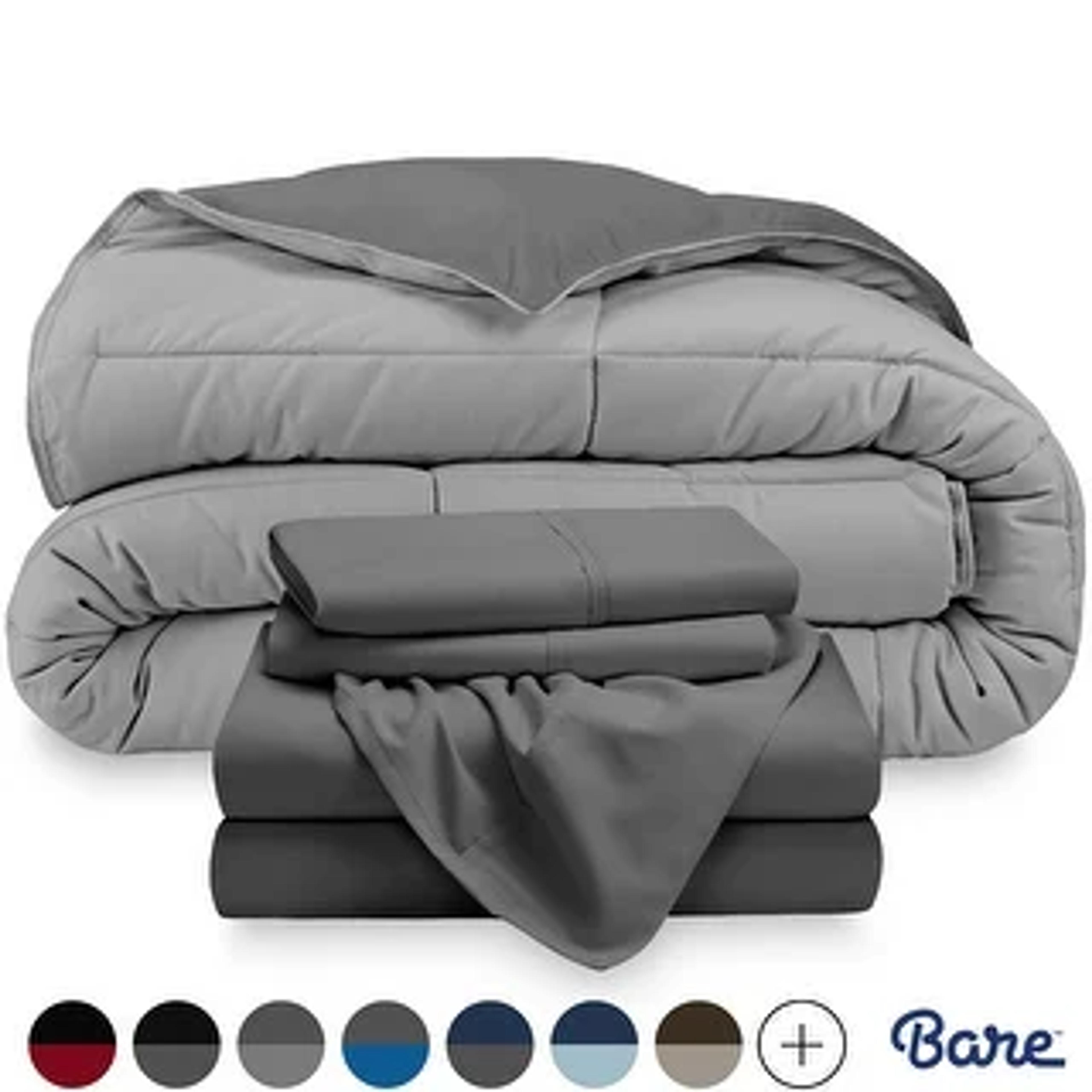 Bare Home Down Alternative Reversible Bed-in-a-Bag - Overstock - 19547041