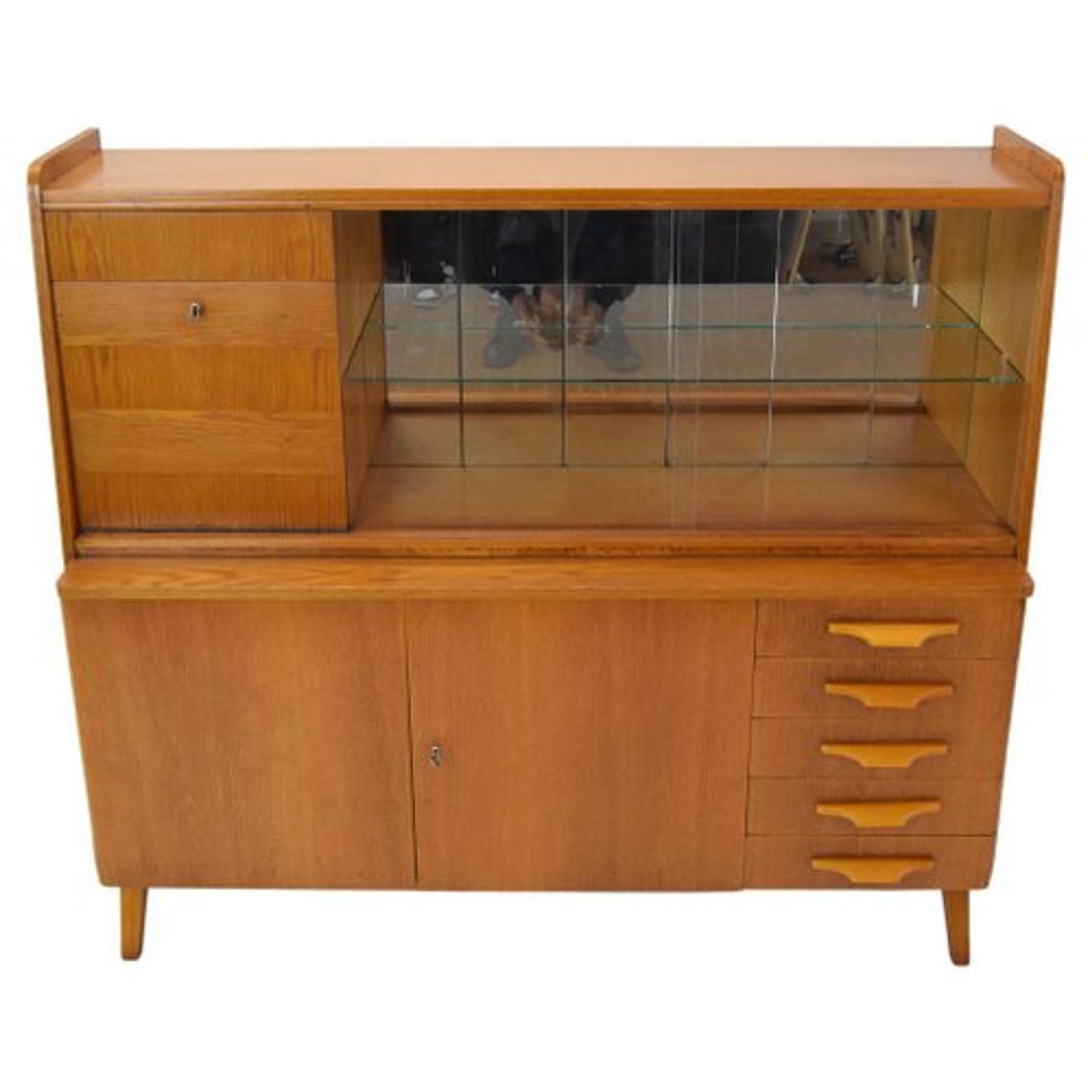 Mid-Century Living Room Wall Unit, 1960s for sale at Pamono