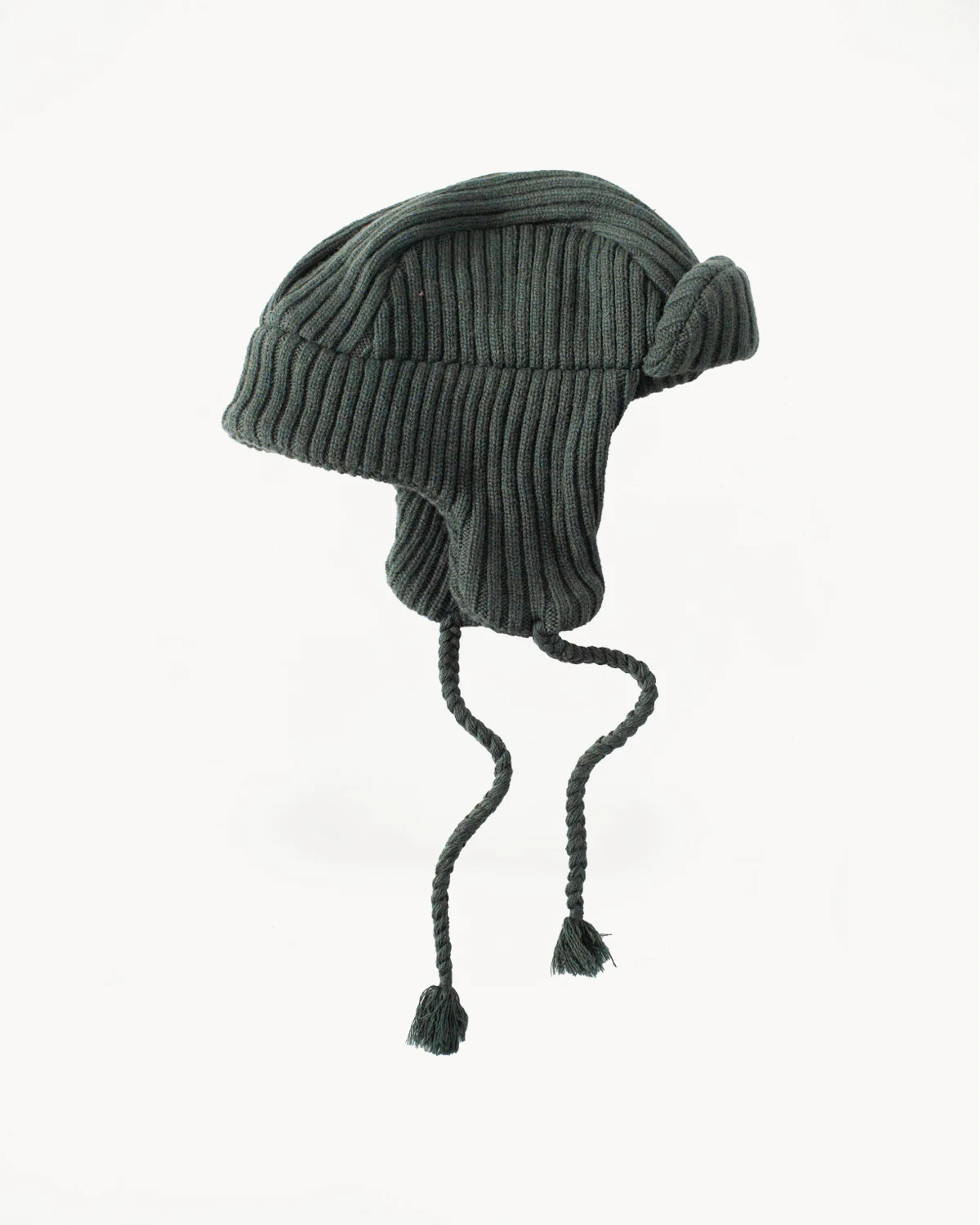 MSP-7005 - Knit Bomber Cap - Army Green | James Dant