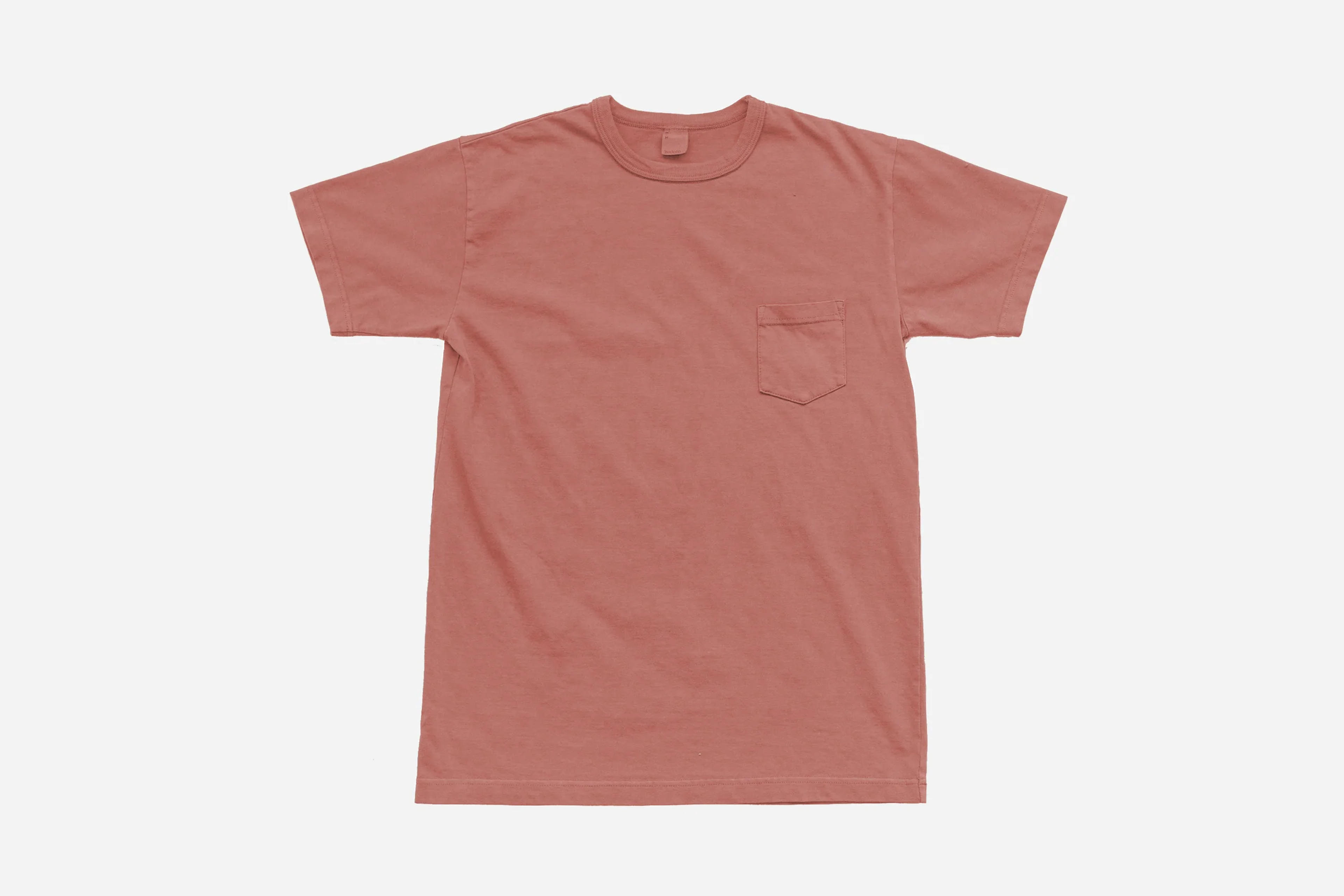 Garment Dyed Pocket T-Shirt ~ Faded Pink – 3sixteen