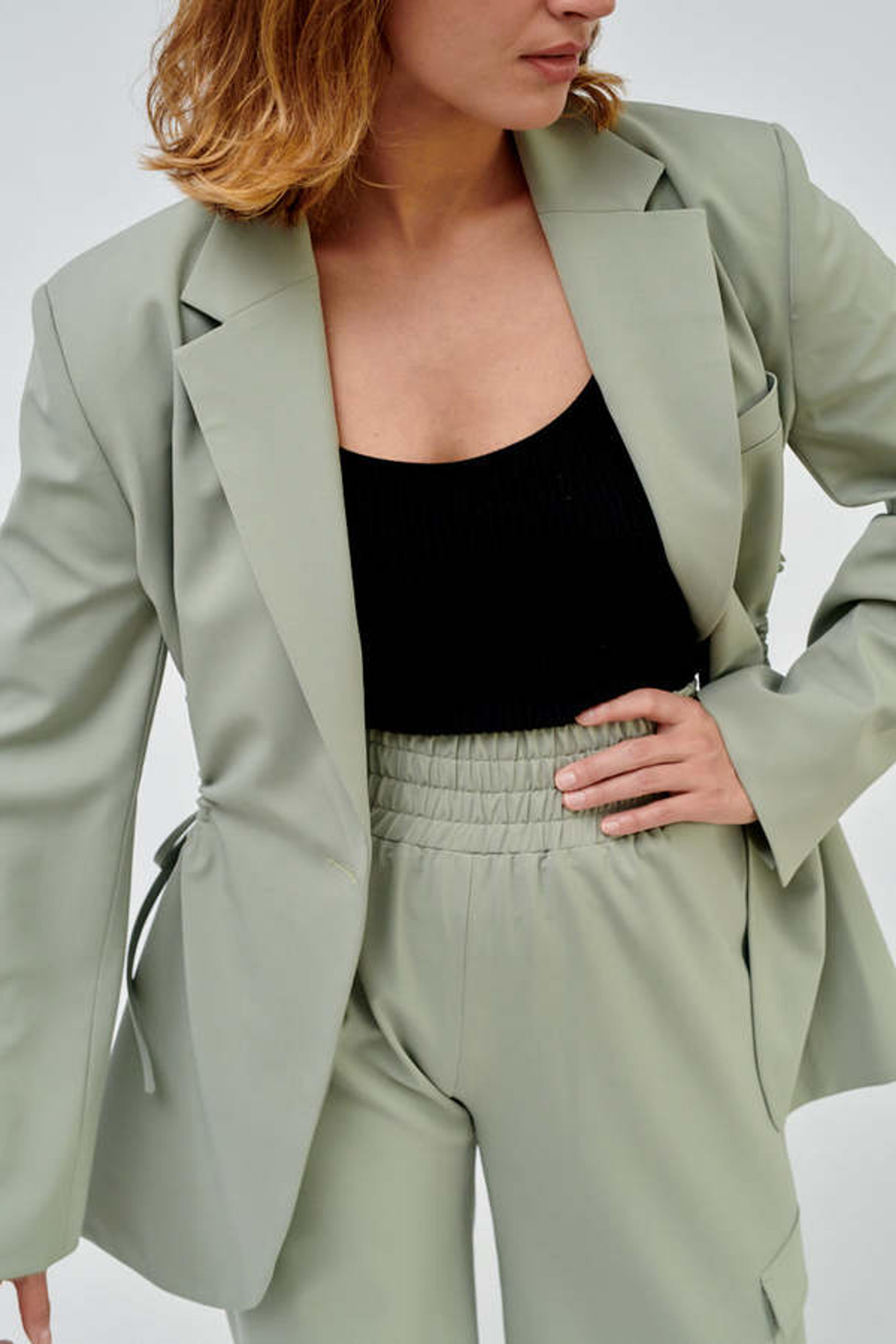 Nomia Gathered Cut Out Blazer - Menthe | Garmentory