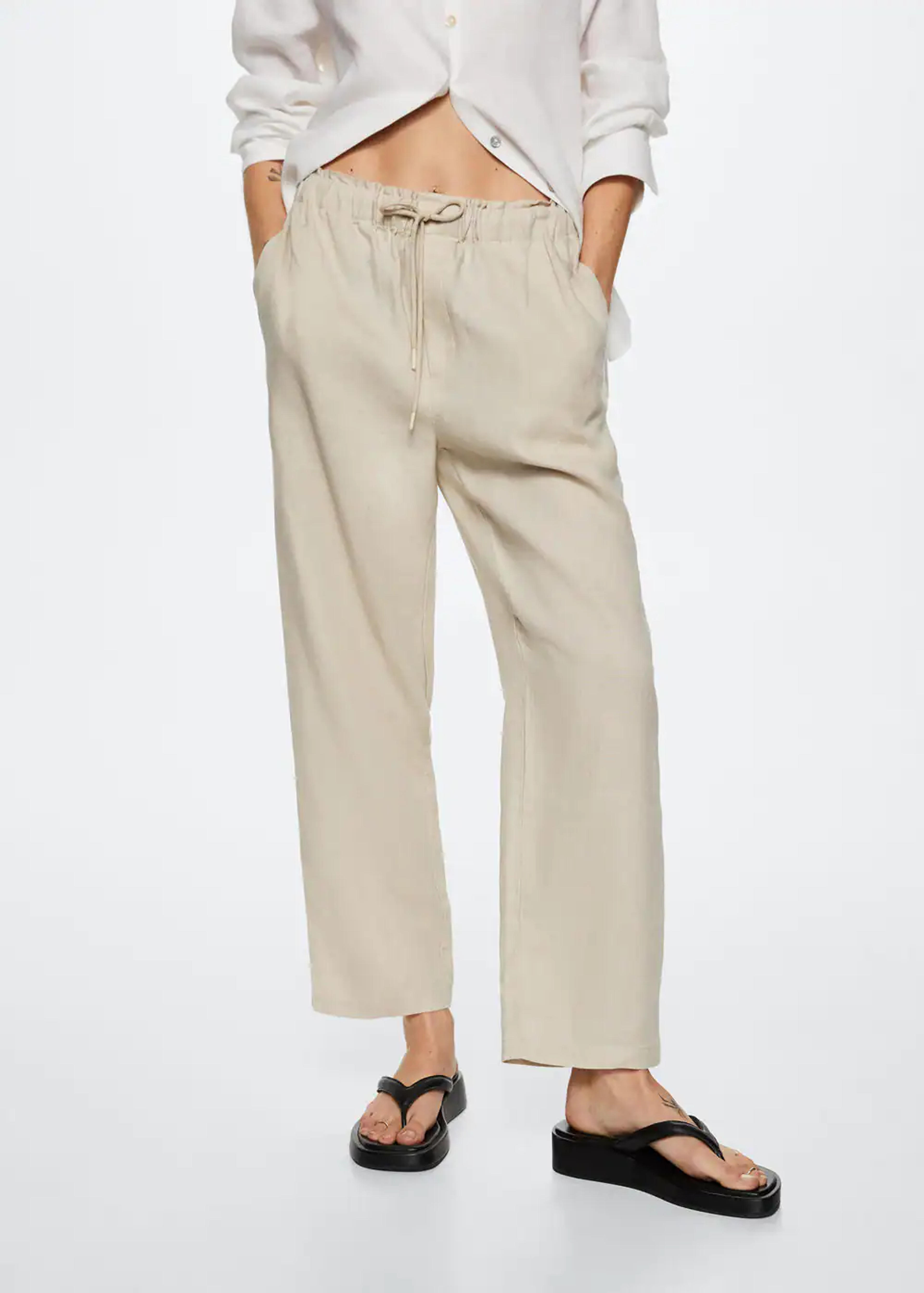 100% linen pants - Women | Mango USA