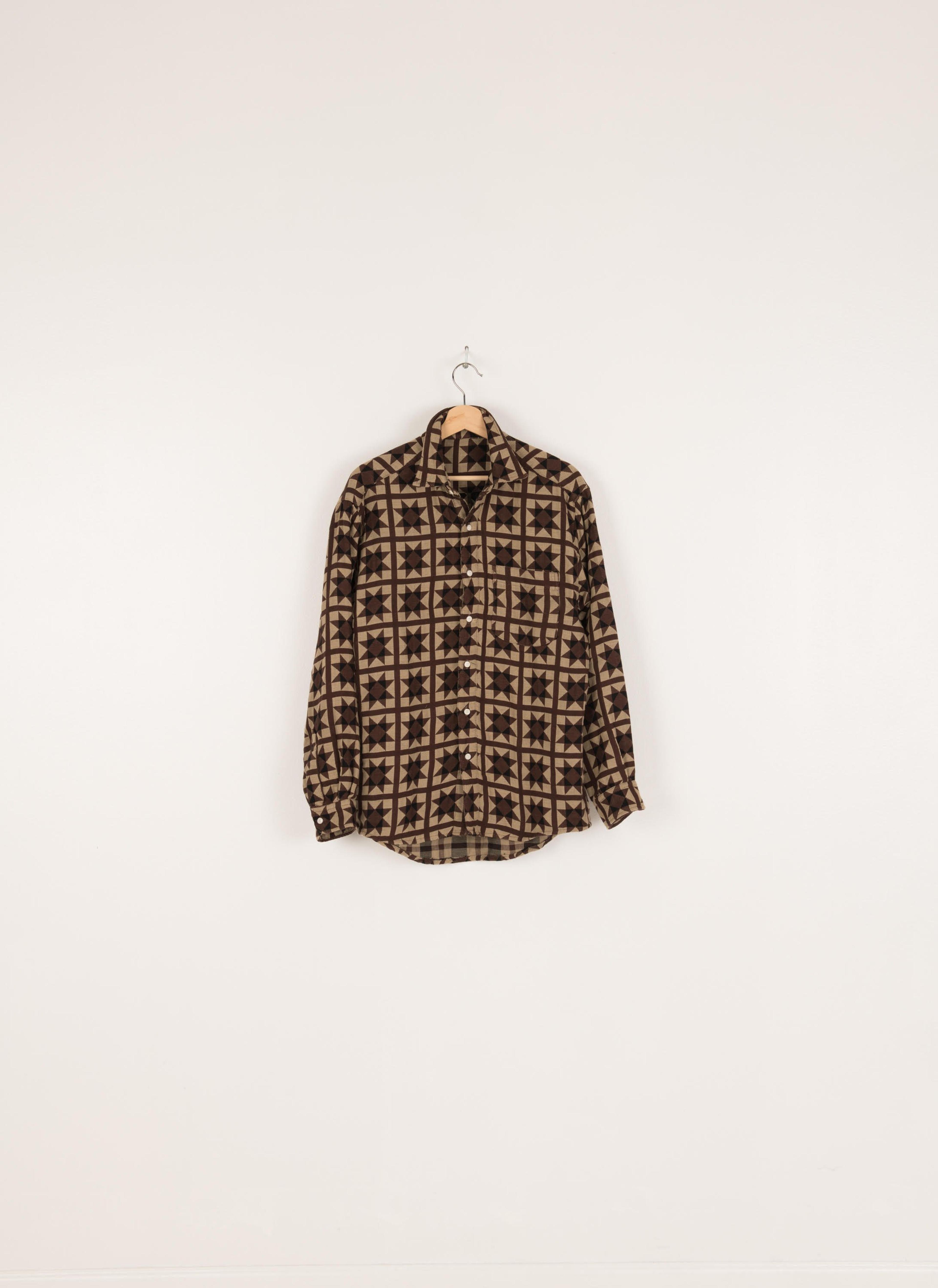 A.M Jacquard Button Down ( Camp Fire )