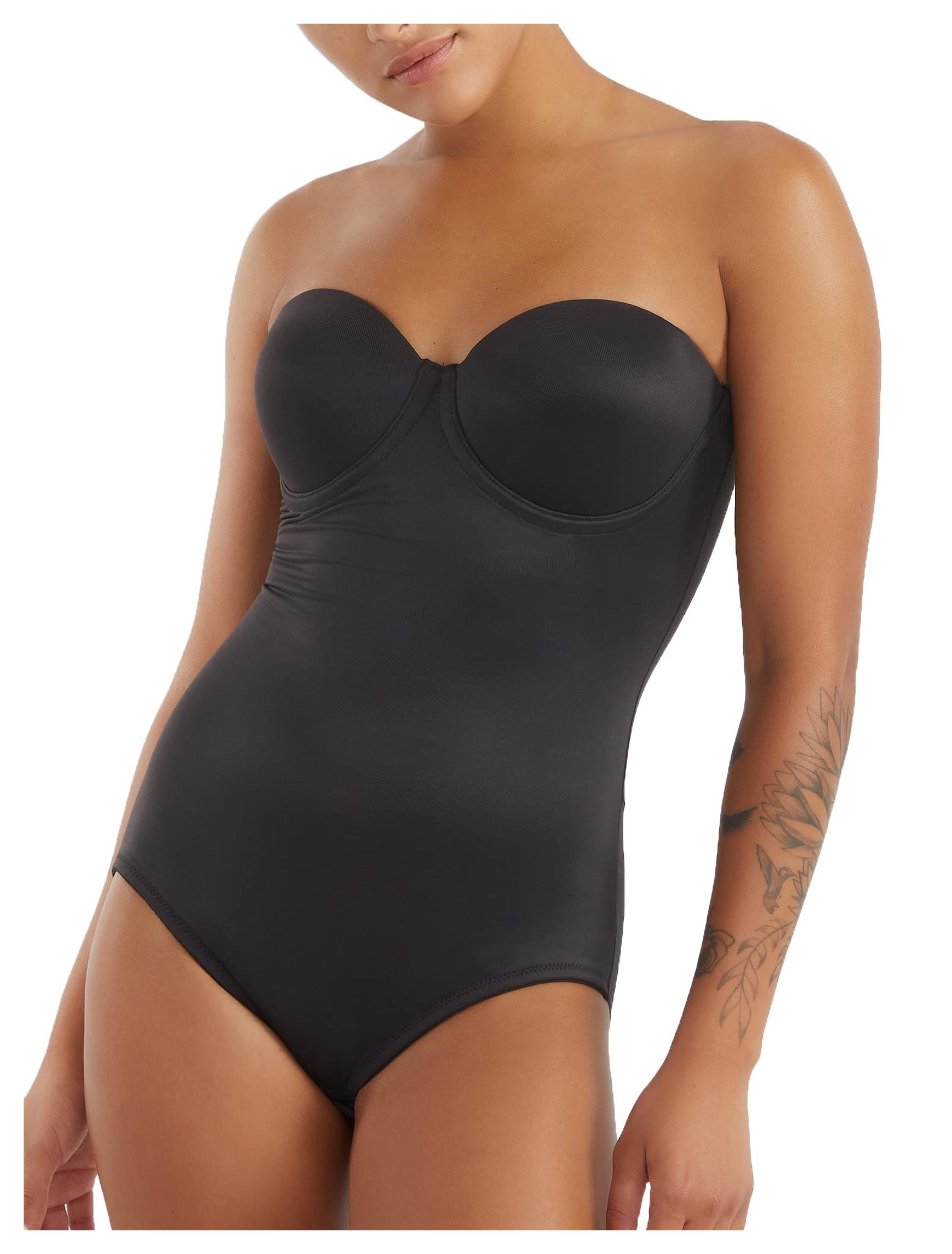 TC Fine Intimates Extra Firm Control Convertible Bodysuit 38C Black