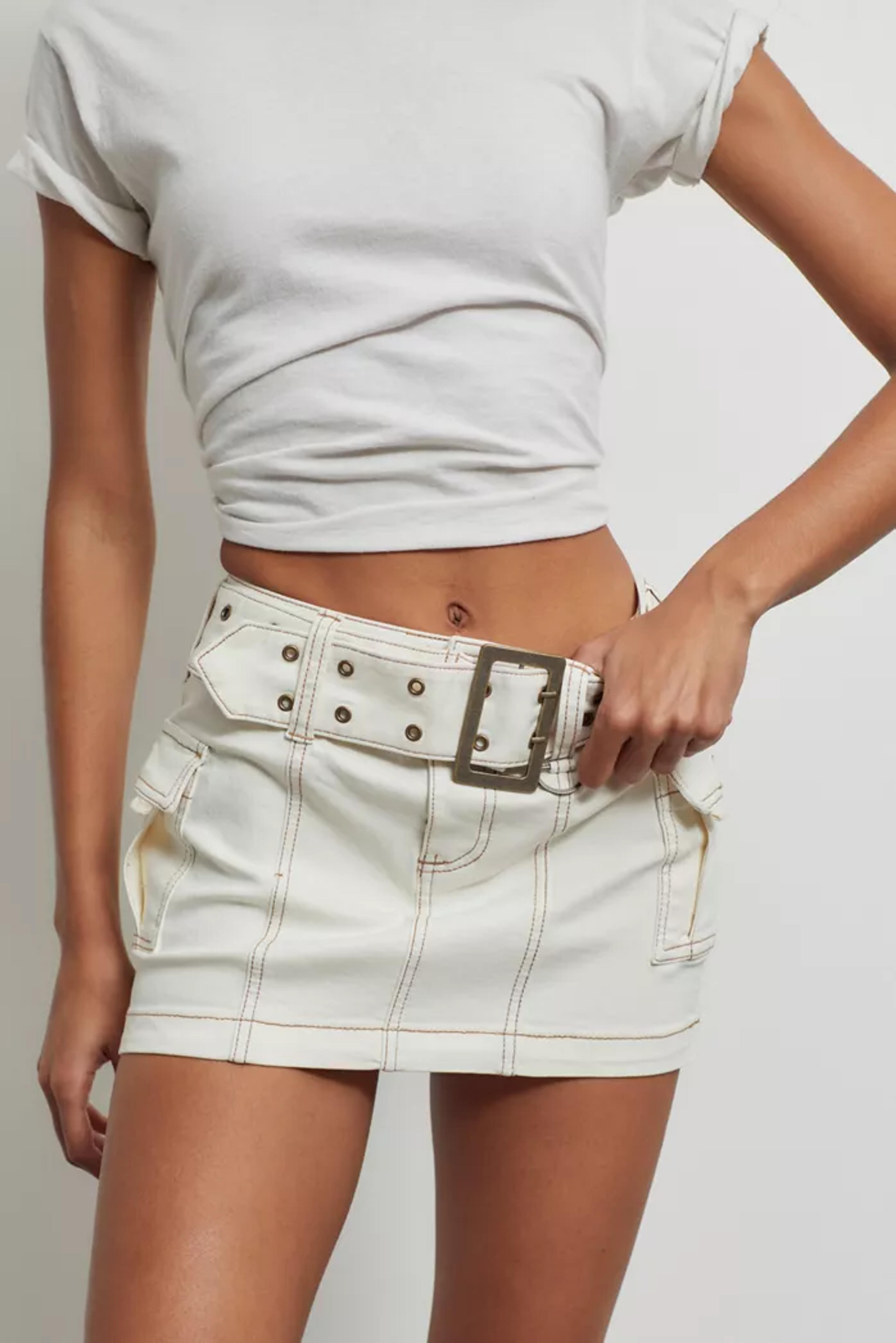 UO Joan Belted Mini Skirt | Urban Outfitters