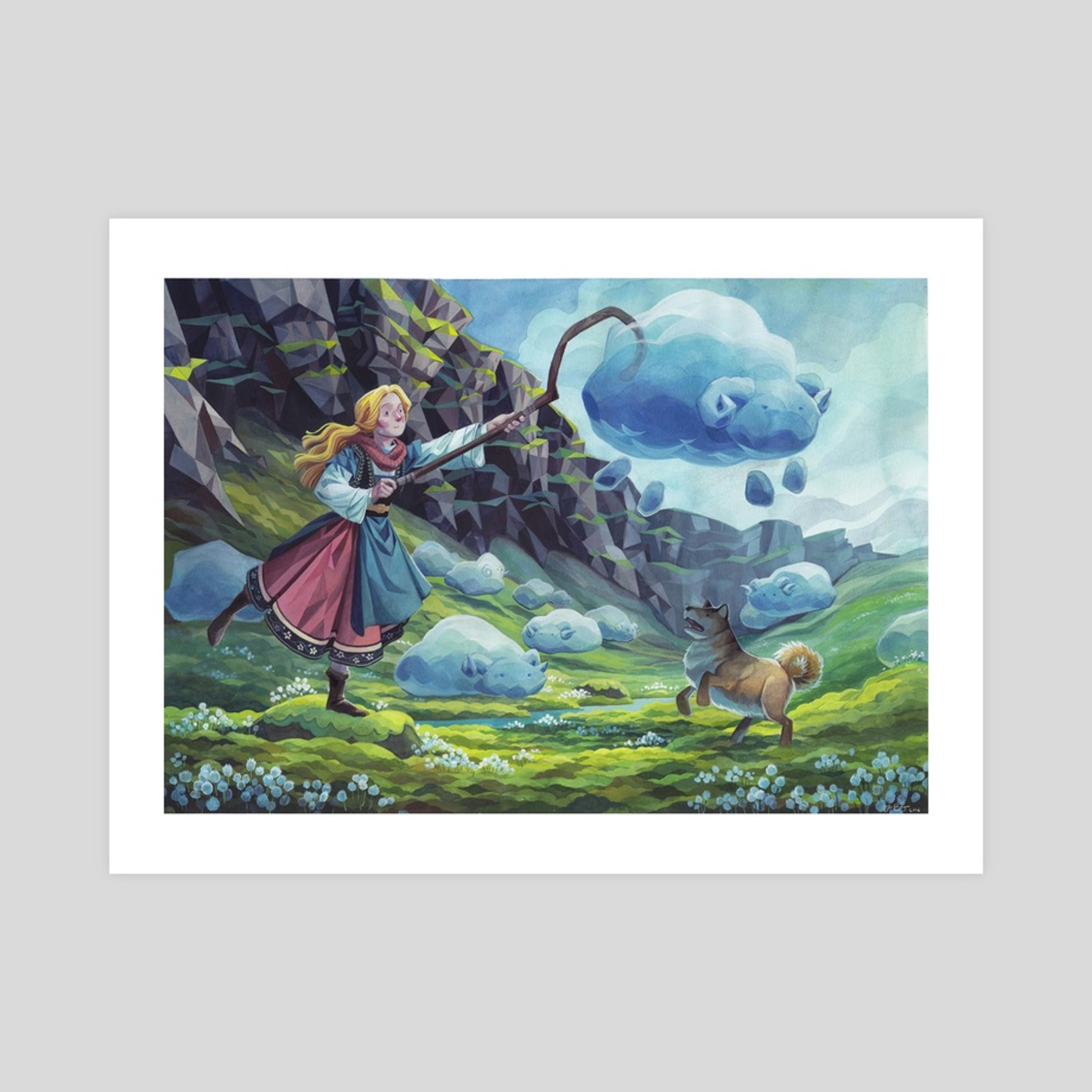 Cloud Shepherd, an art print by Laura Bifano