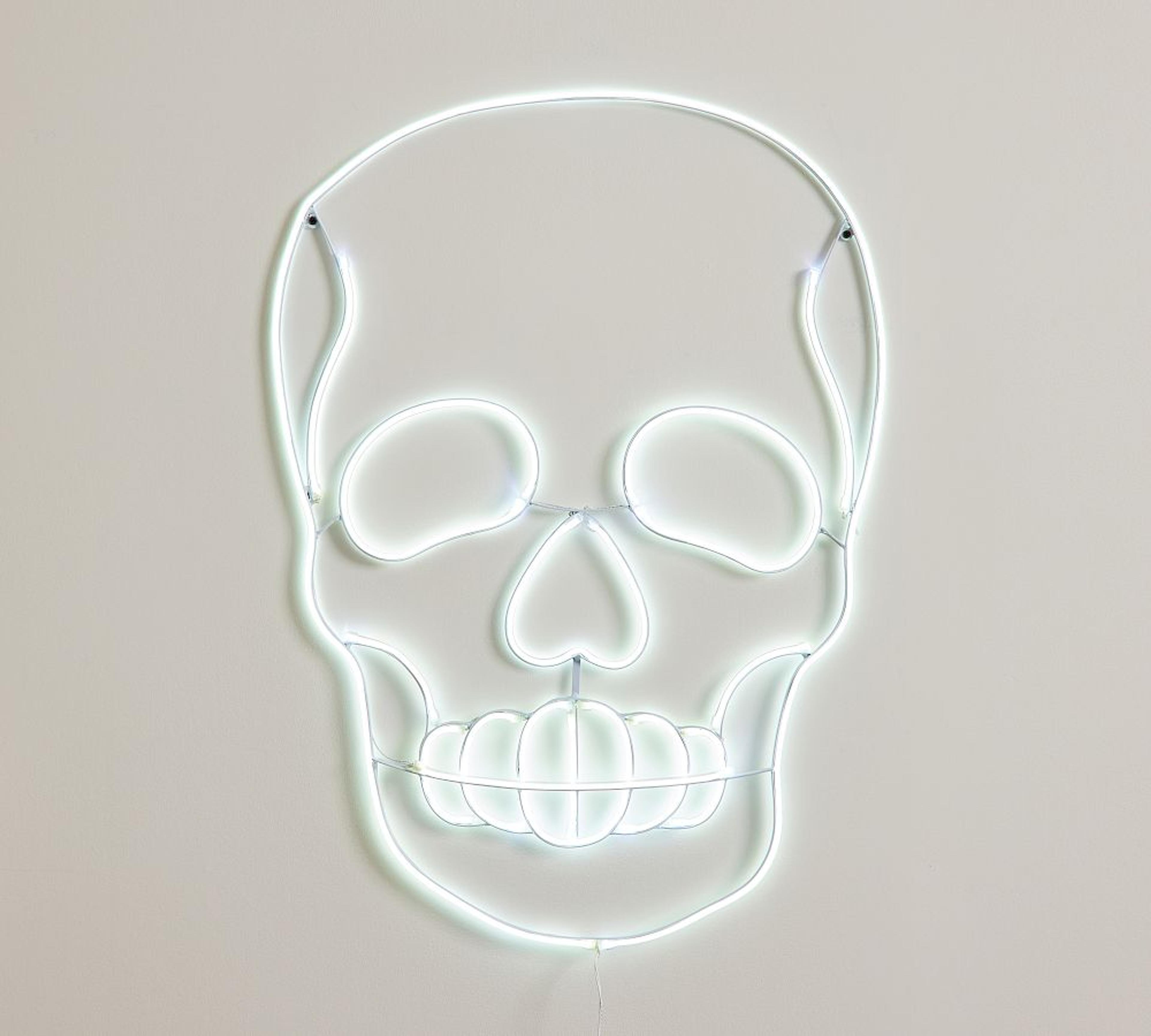 LED Skull Wall Art | Pottery Barn