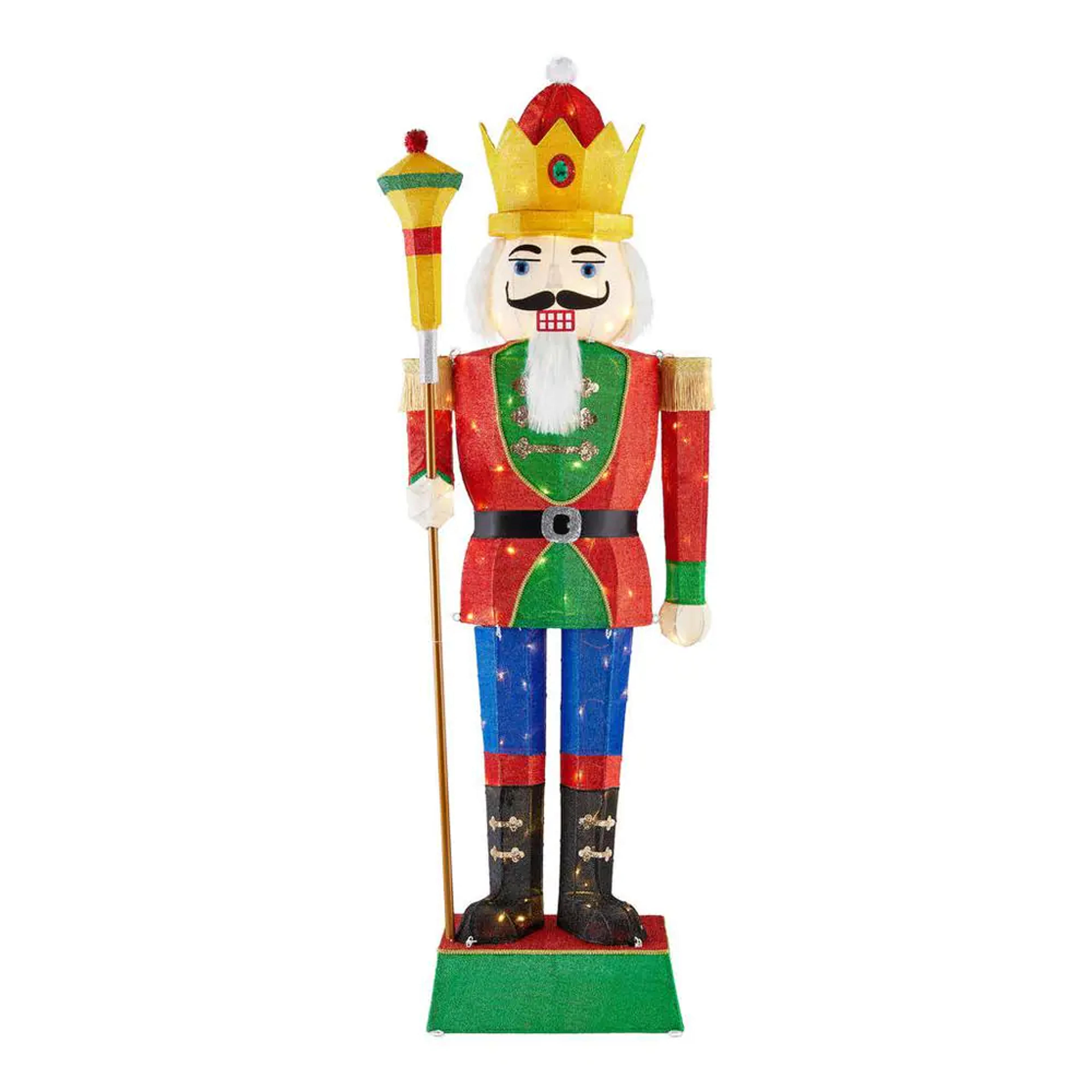 Home Accents Holiday 6 ft Warm White LED Nutcracker Y20 Holiday Yard Decoration 22RT1852214 - The Home Depot