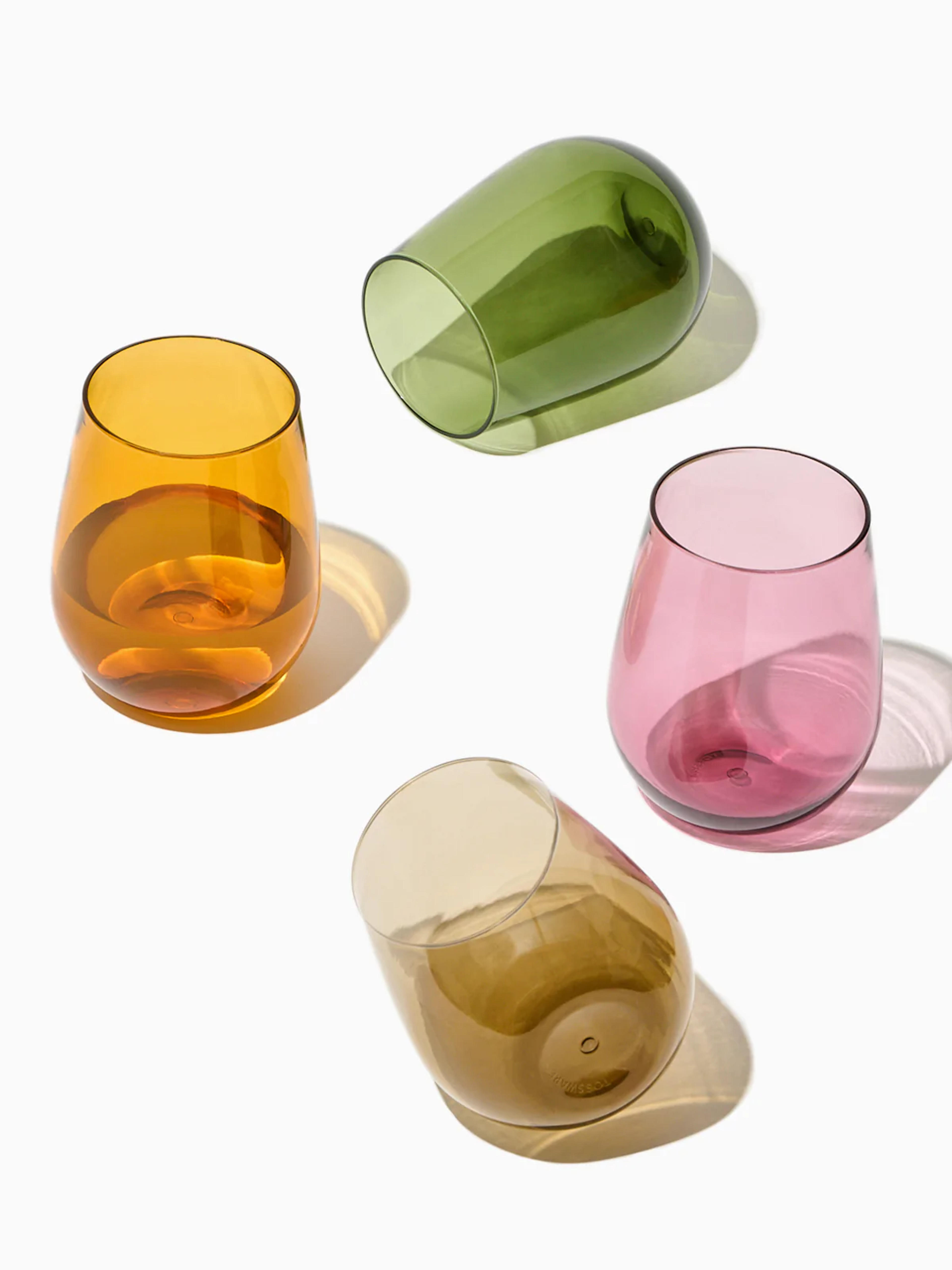 RESERVE 16oz Stemless Wine Glass - Color Series – TOSSWARE