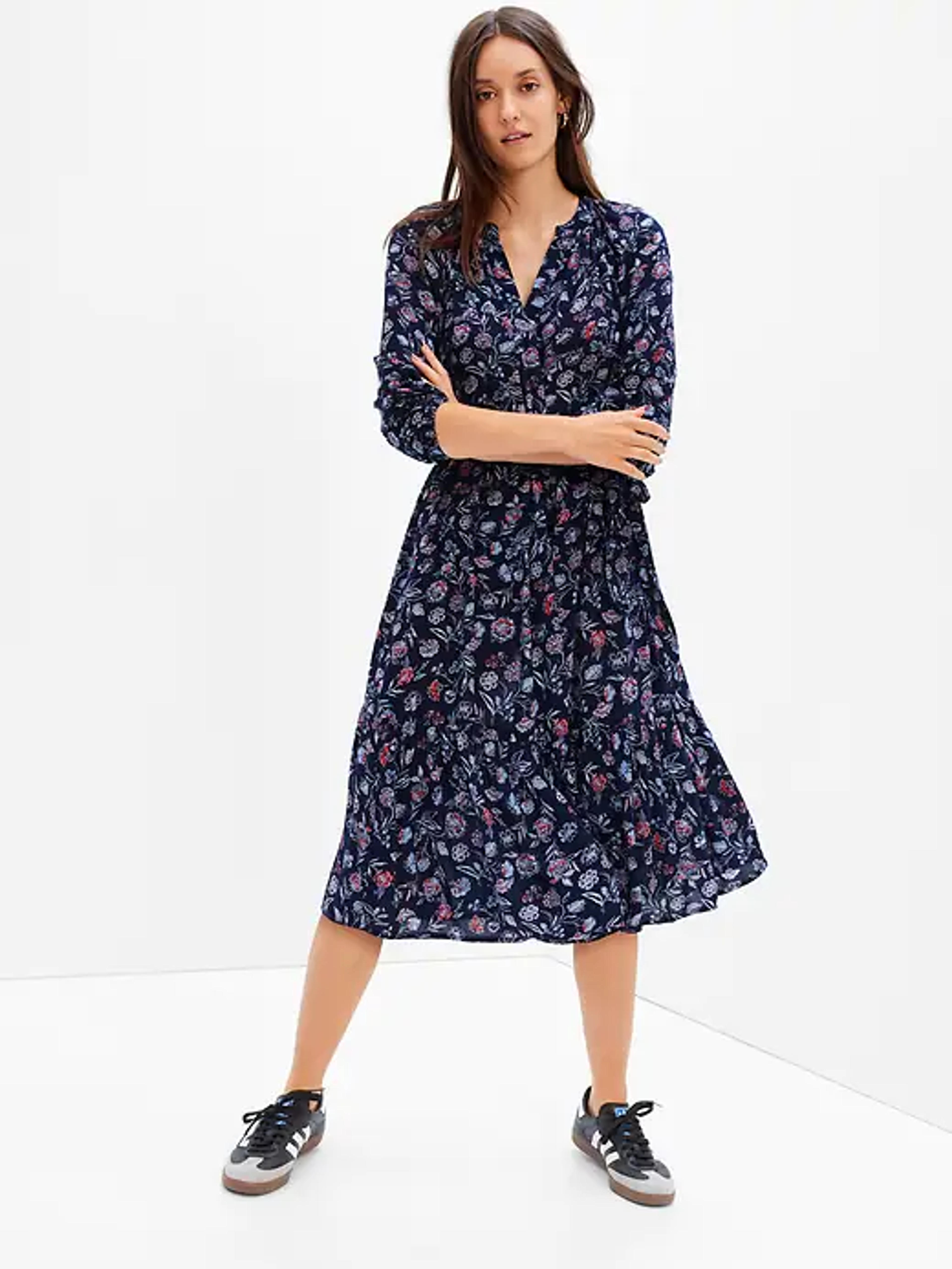 Splitneck Midi Dress | Gap Factory