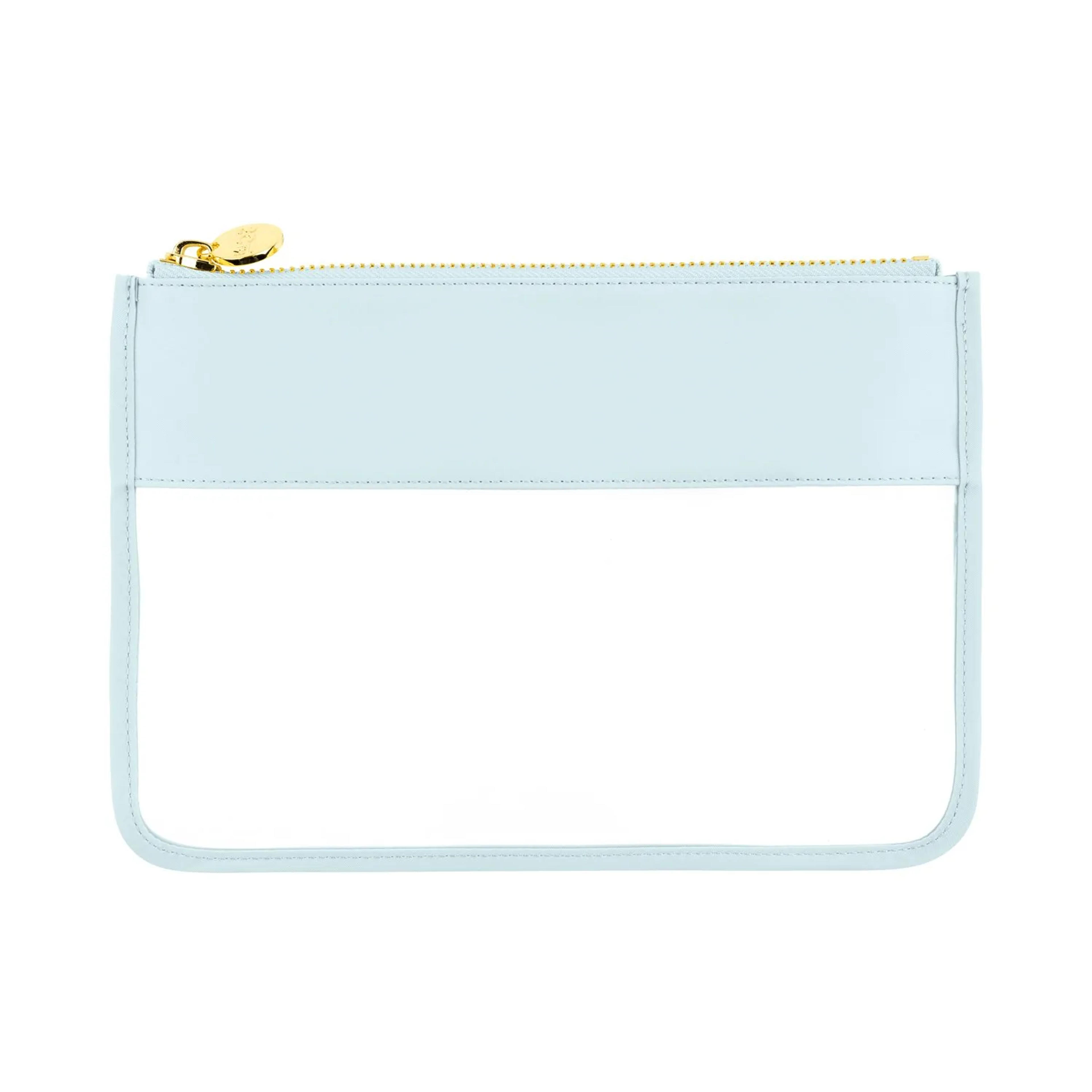 Classic Clear Flat Pouch - Sky (Nylon/Vinyl)