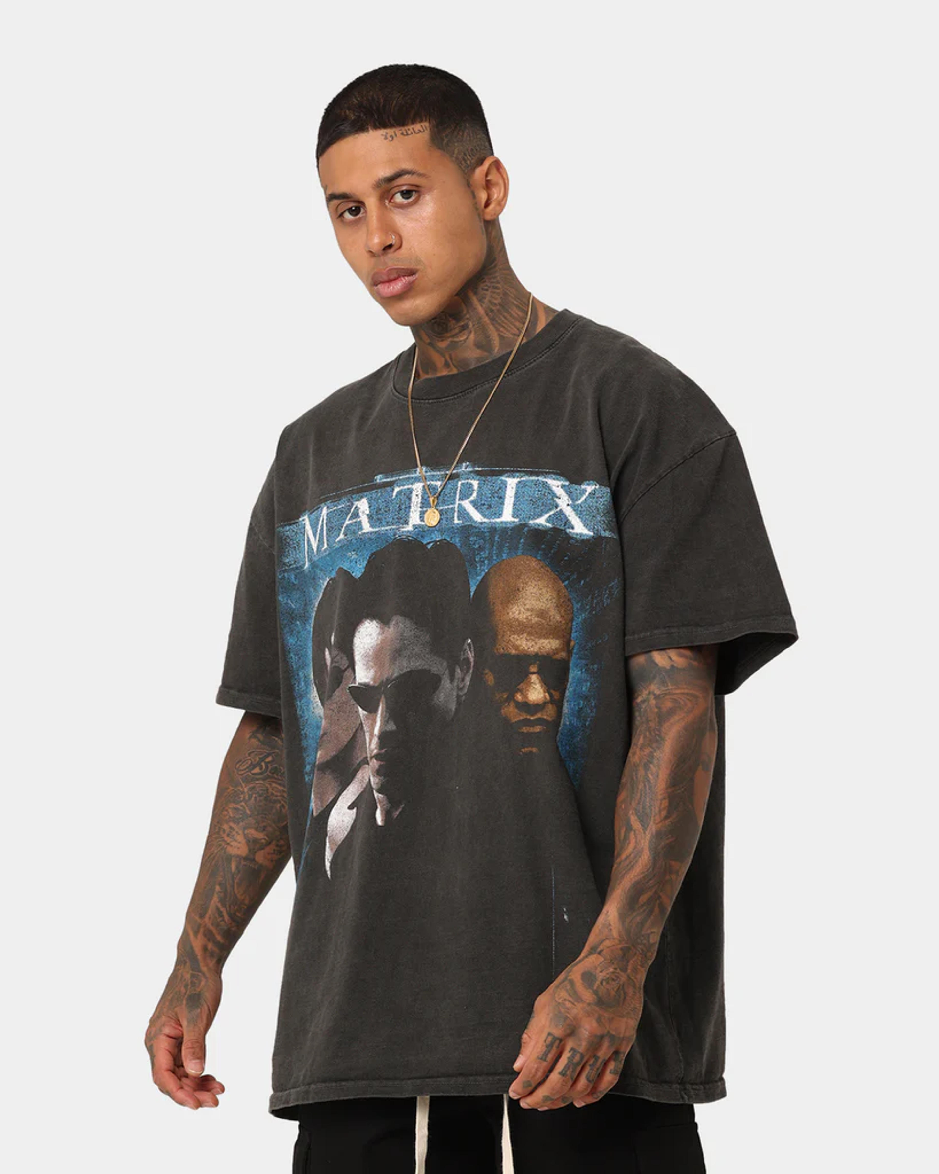 American Thrift X The Matrix Heavyweight Vintage T-Shirt Black Wash