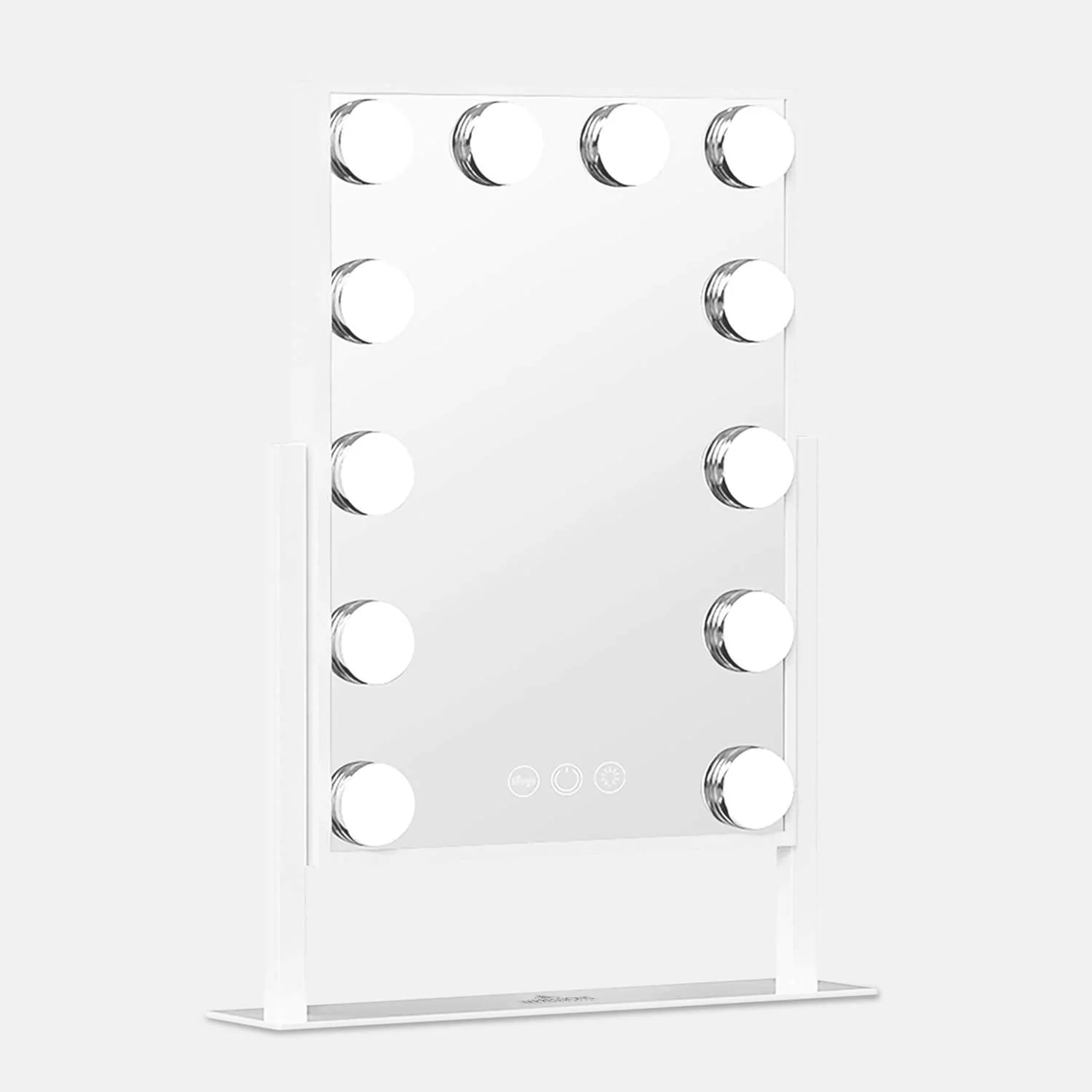 Dormify Large Tri-tone LED Light Vanity Mirror | Dorm Essentials - White - Dormify