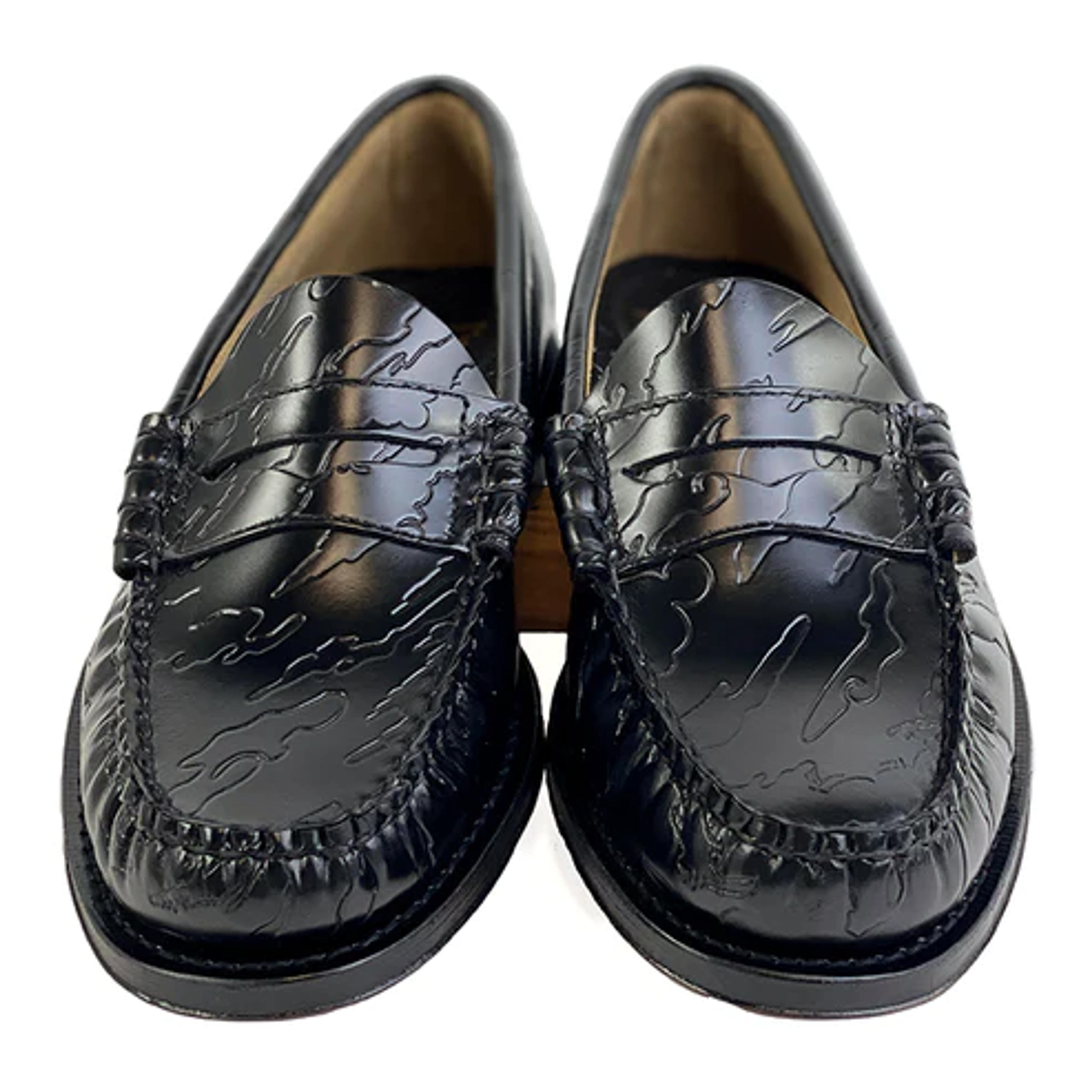 Loafers | [Limited item] 91010M LARSON MAHARISHI / BLACK (LEATHER SOLE) - GHBASS