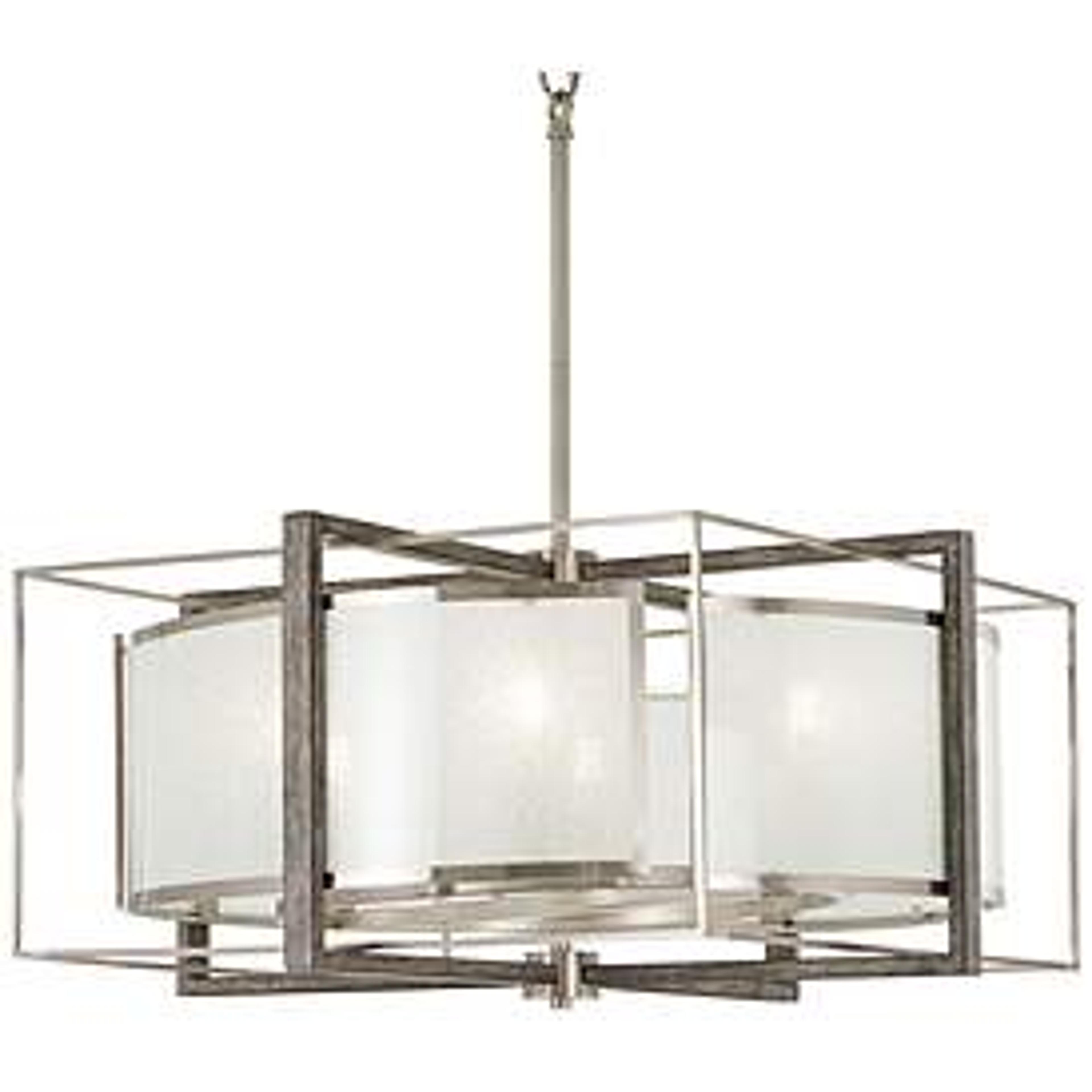Tyson's Gate 24" Wide Brushed Nickel Pendant Light - #58G33 | Lamps Plus