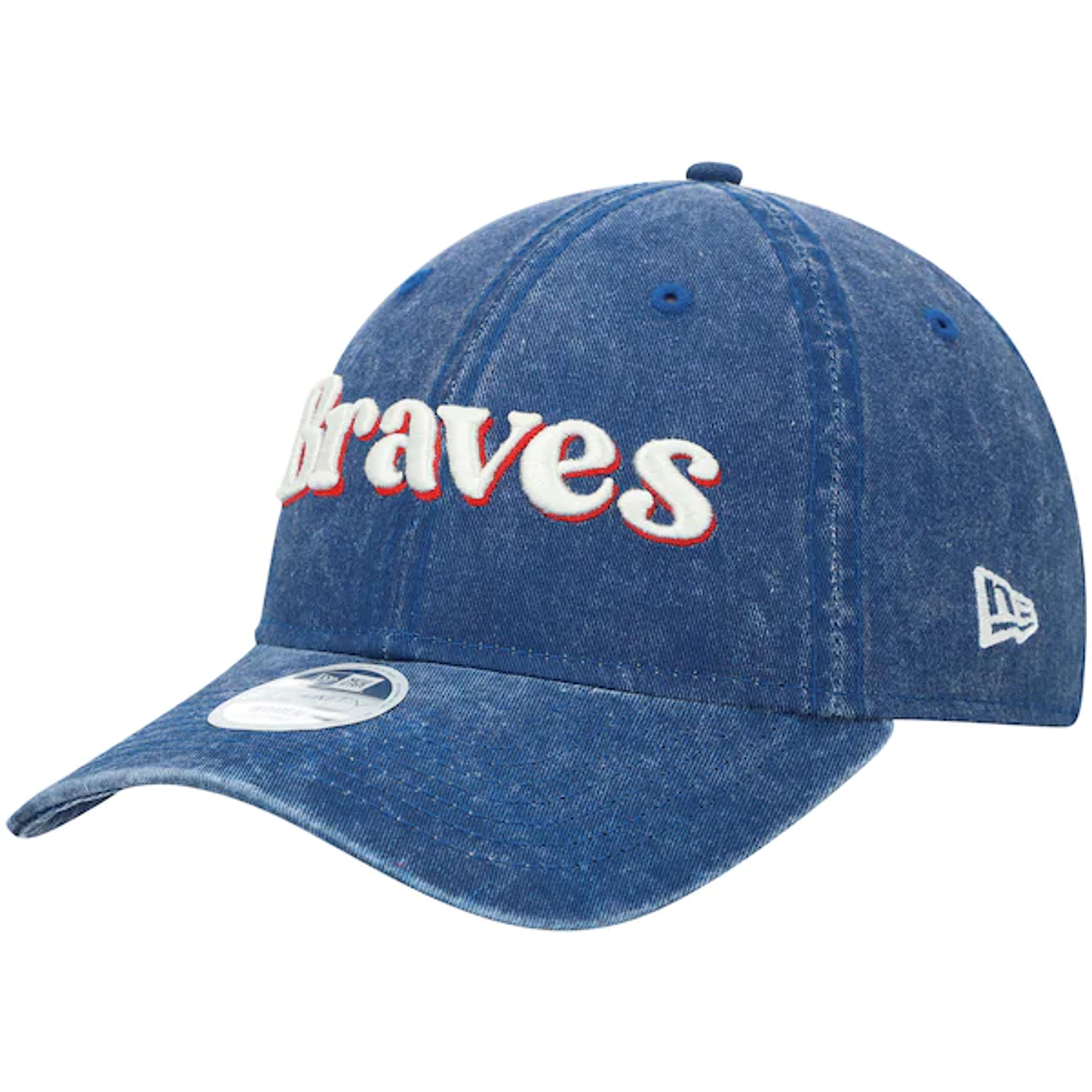 Atlanta Braves New Era Women's Announce 9TWENTY Adjustable Hat - Navy