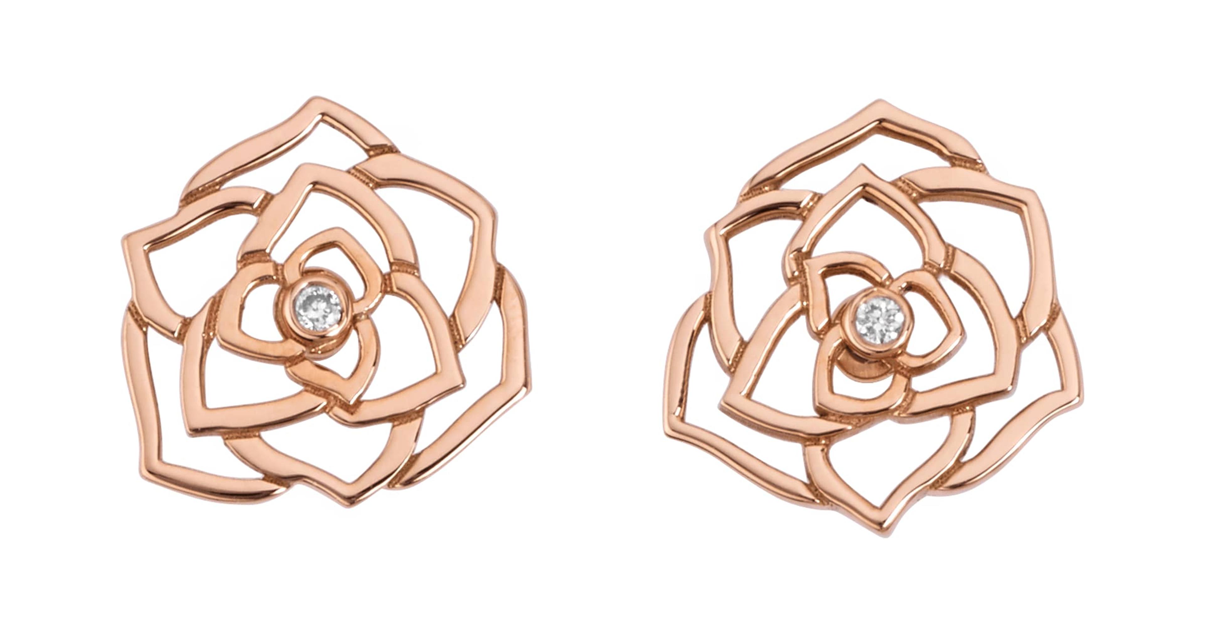 Rose gold Diamond Earrings G38U0069 - Piaget Luxury Jewelry Online