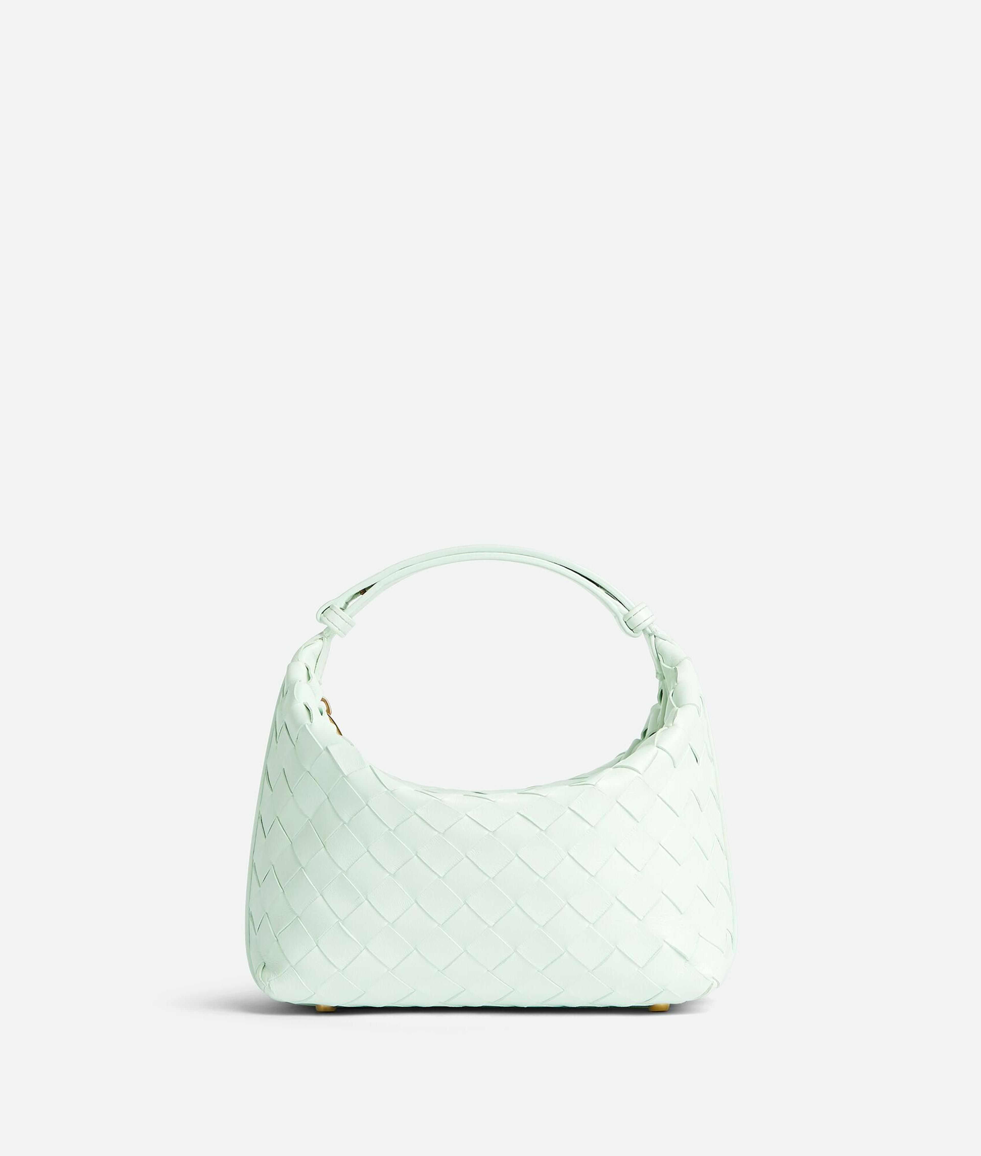 Bottega Veneta® Women's Mini Wallace Shoulder Bag in Glacier. Shop online now.